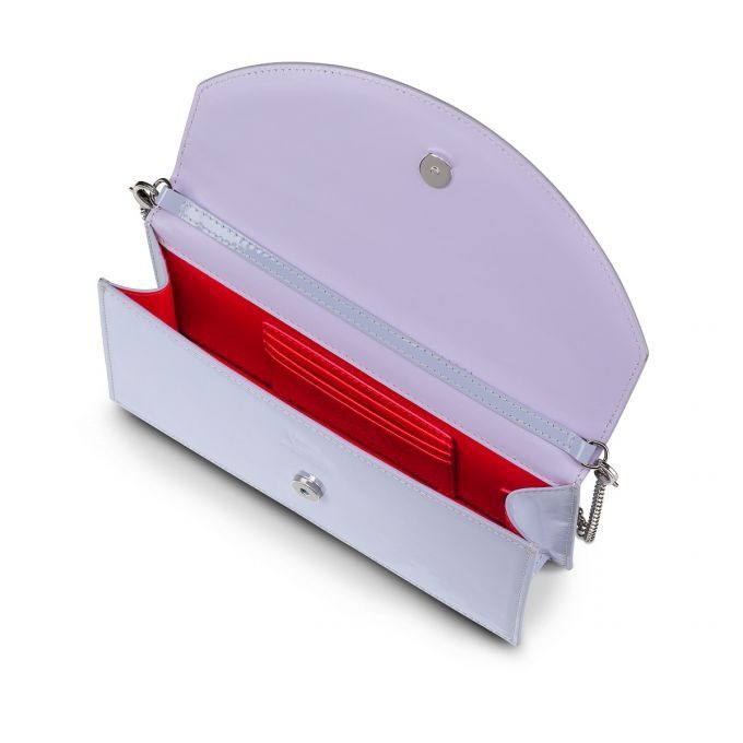 Christian Louboutin o1s1wg111124 Size: OS/ Loubi54 Crepe Clutch in Purple Size ONE SIZE - 5 Thumbnail