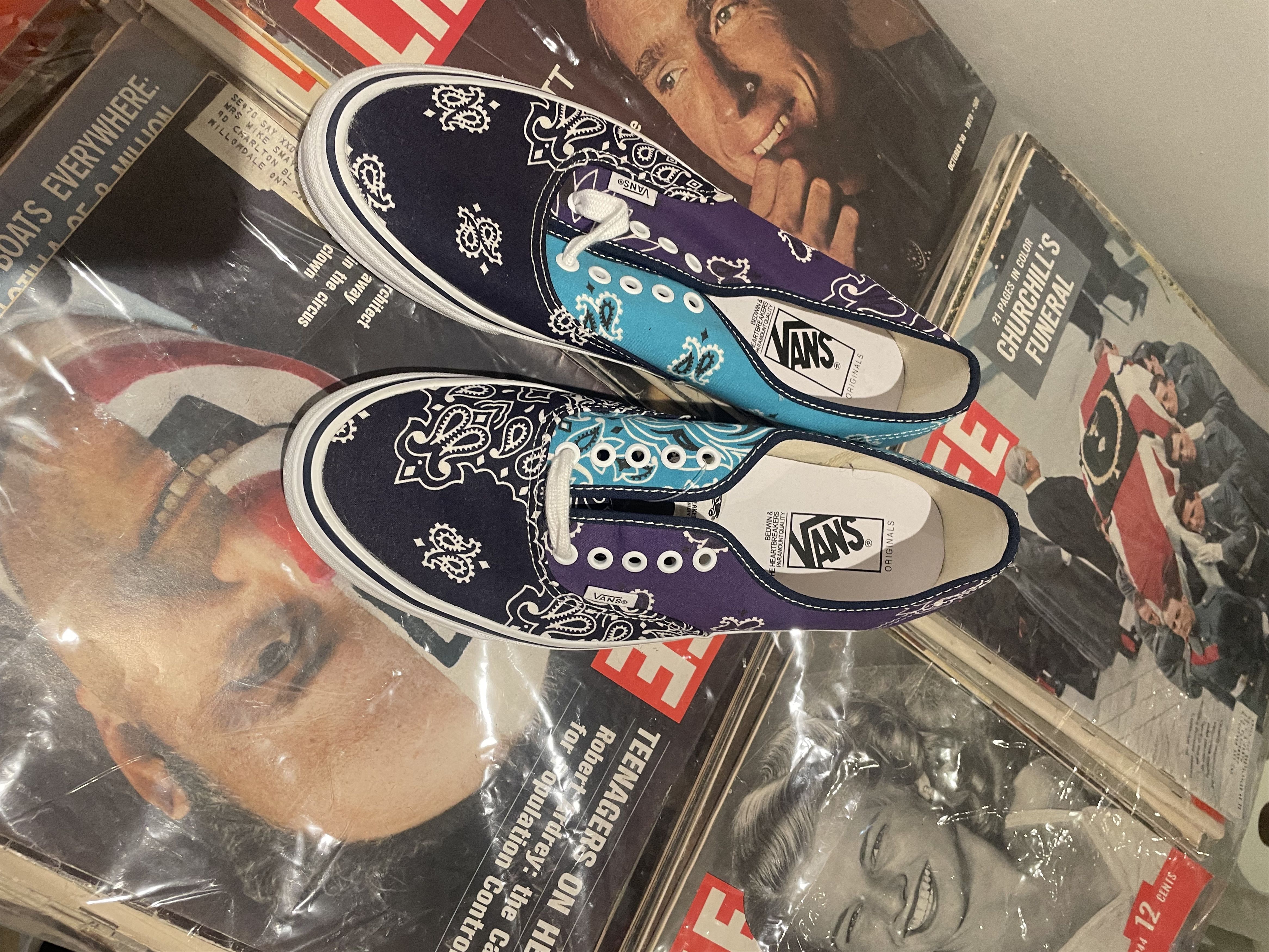 Vans Vans Purple Bandana Size US 11.5 / EU 44-45 - 3 Thumbnail