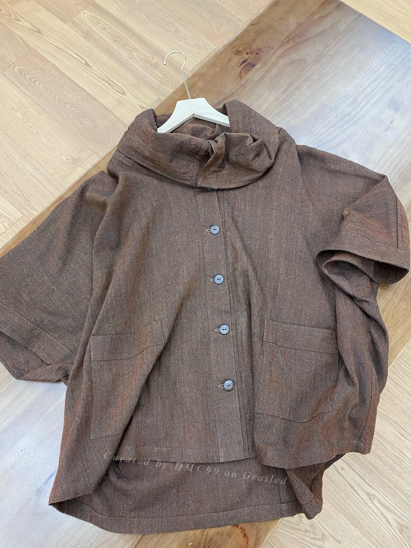 Other Tussah Silk New Chinese Collar Jacket Size M / US 6-8 / IT 42-44 - 1 Thumbnail