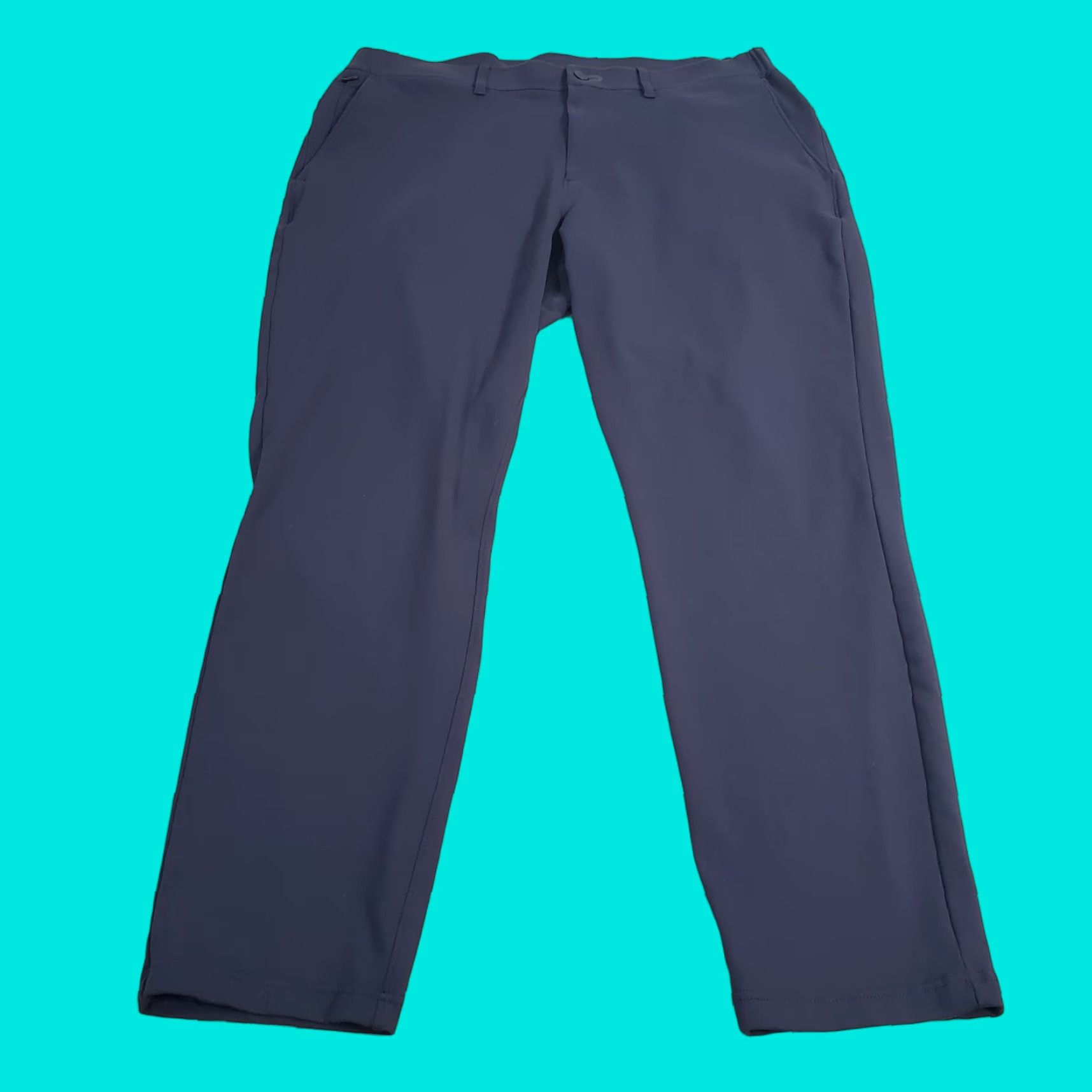 Vintage Public Rec Pants Mens 36x30 Blue Straight Performance Lightweight Nylon Spandex Chino Pants Size US 36 / EU 52 - 1 Thumbnail
