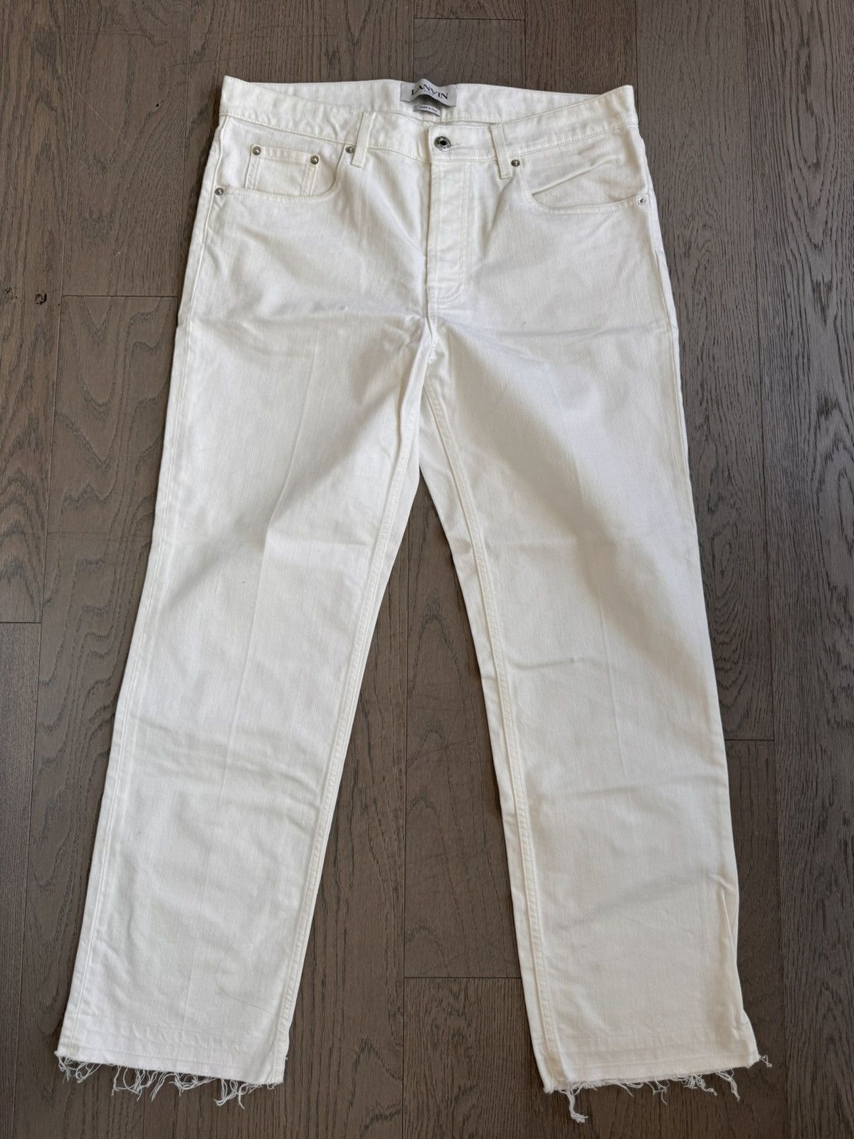 Lanvin ****RARE WHITE LANVIN JEANS Size US 34 / EU 50 - 1 Thumbnail