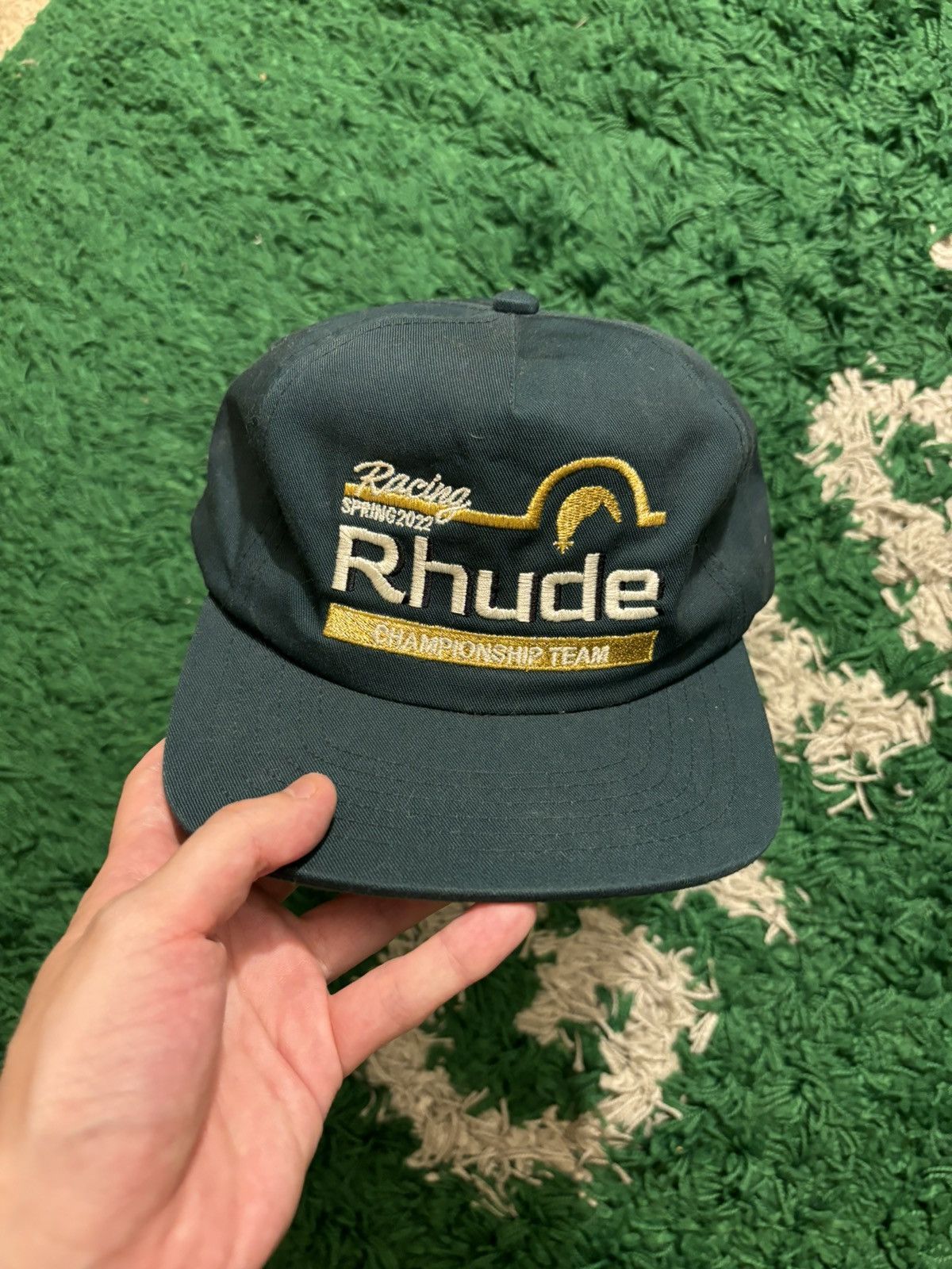 Rhude Rhude Racing Championship Team Spring 2022 Hat | Grailed