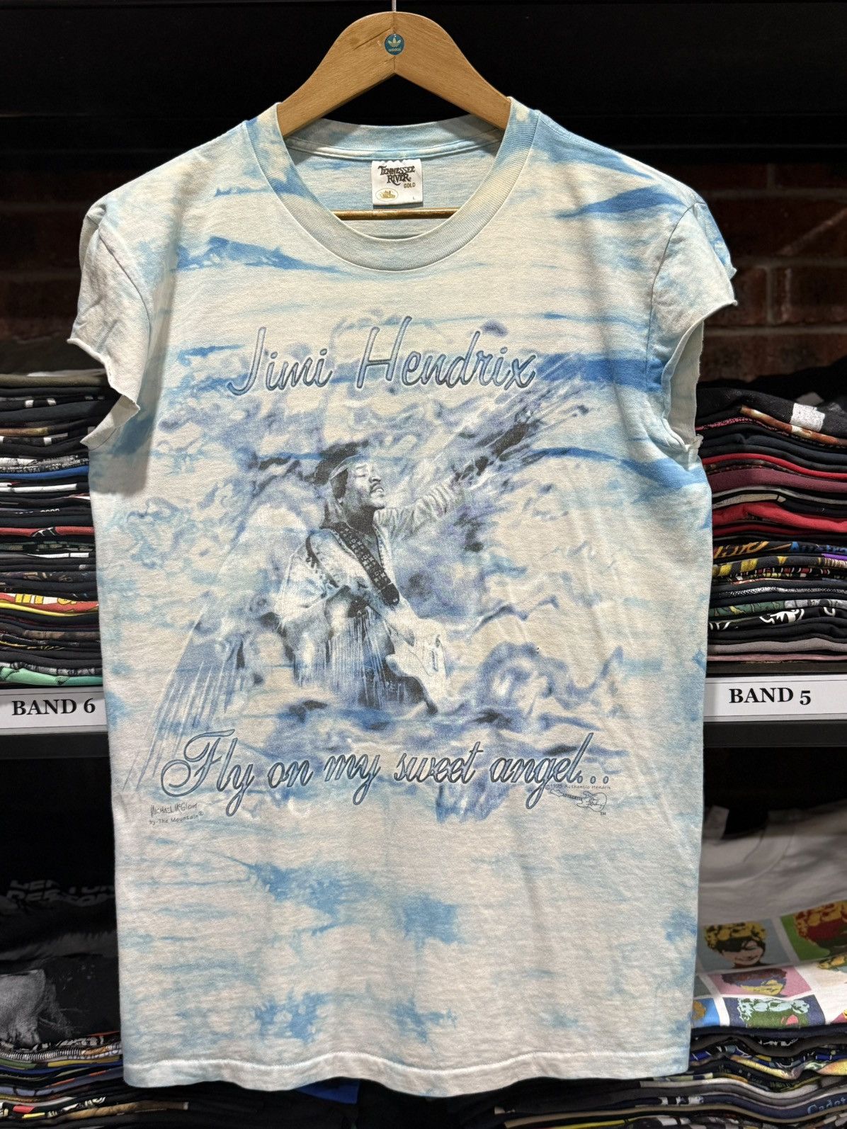 Band Tees Vintage 90s Jimi Hendrix Concert Tank Top Faded Tee Size US L / EU 52-54 / 3 - 1 Thumbnail
