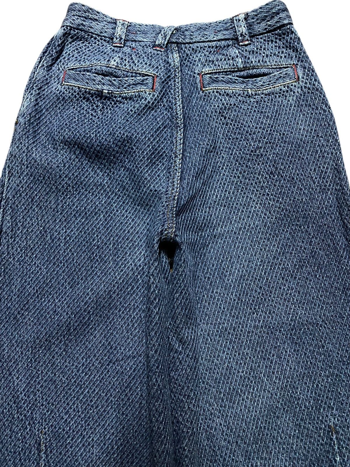 Japanese Brand Blue vintage 90s wide leg denim shorts Size 26" / US 2 / IT 38 - 6 Thumbnail