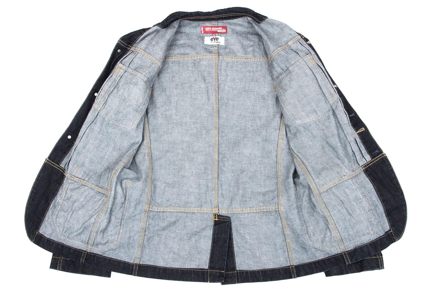 Junya Watanabe Indigo Denim Jacket with Leather Patch Pocket, Size M Size US M / EU 48-50 / 2 - 13 Thumbnail