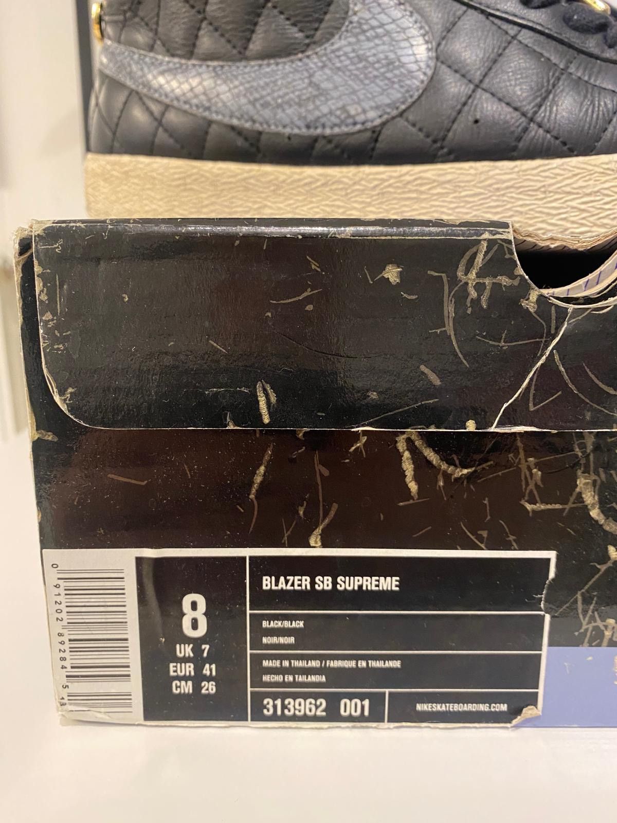 Nike × Supreme Nike x Supreme Blazer Black 2006 Size US 8.5 / EU 41-42 - 7 Thumbnail