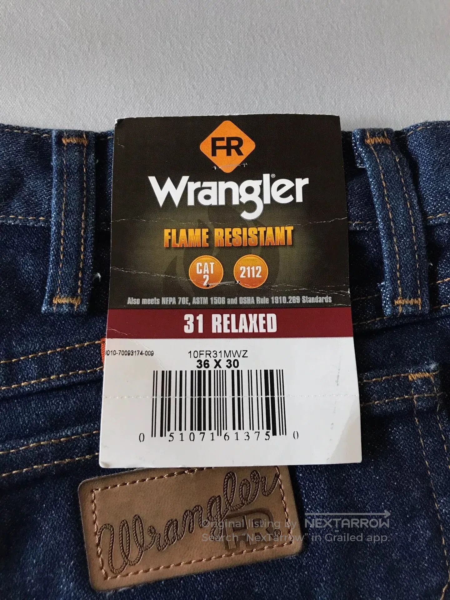 Wrangler Wrangler FR31MWZ Flame Resistant Jeans. Size US 36 / EU 52 - 8 Thumbnail