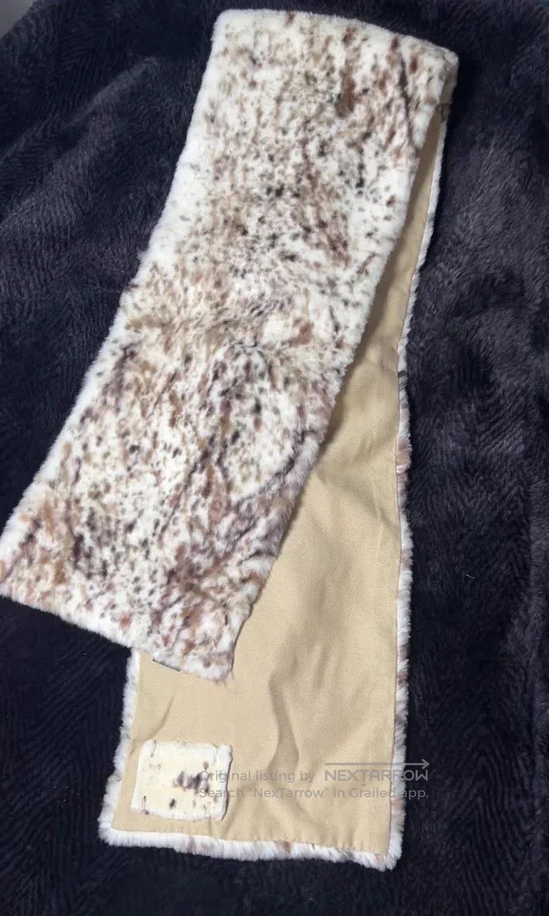Fendi Fendi Fur Scarf with Spotty Ink Design, inner layer made o Size ONE SIZE - 1 Thumbnail