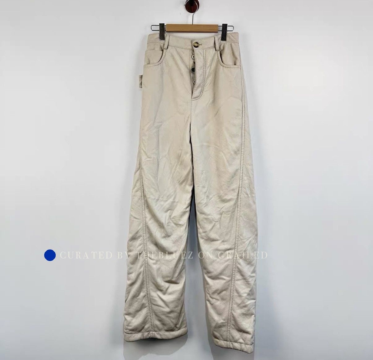 Bottega Veneta Chic Beige Deer Skin Ski Pants Size US 30 / EU 46 - 1 Thumbnail