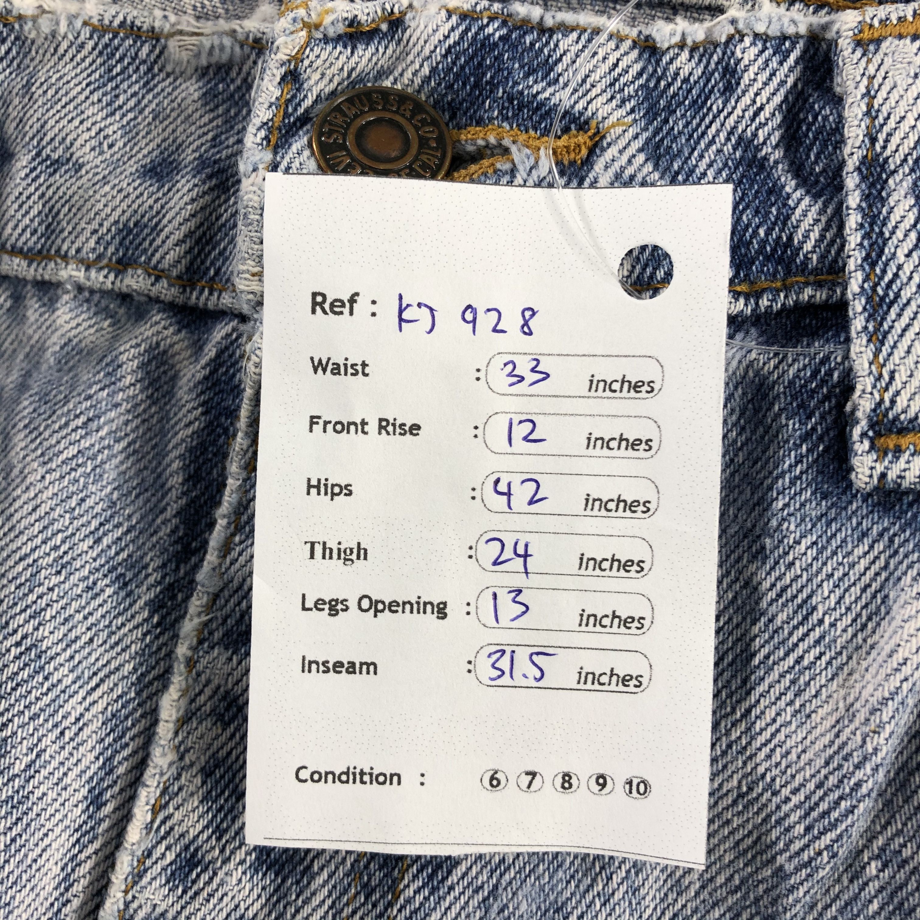 Levi's Vintage 90s Levis 550 Jeans Medium Wash Denim KJ928 Size US 33 - 18 Thumbnail