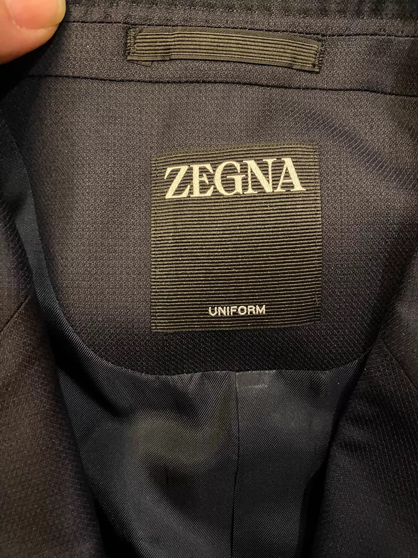 Ermenegildo Zegna ZEGNA New Logo DB 100% Wool Italian Blazer Size 50 Size 50R - 7 Thumbnail