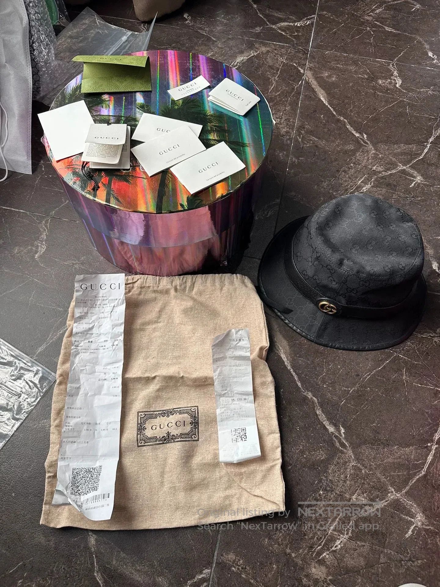 Gucci Gucci GG Canvas Logo Bucket Hat. Size ONE SIZE - 8 Thumbnail