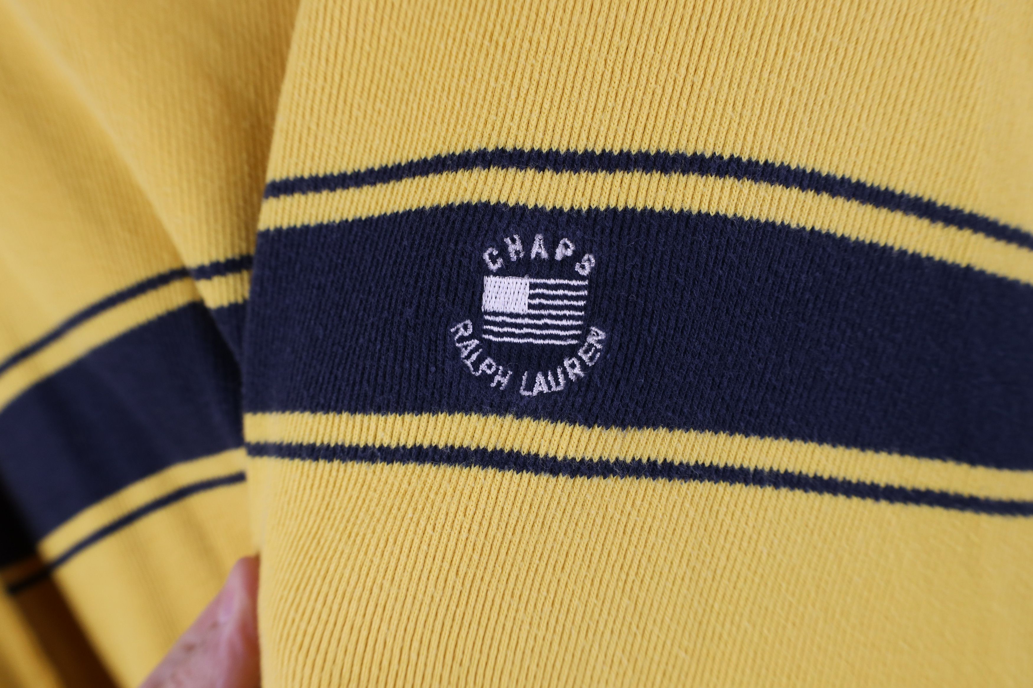 Ralph Lauren × Vintage Vintage 90s Chaps Ralph Lauren Ribbed Long Sleeve T-Shirt Size US XXL / EU 58 / 5 - 4 Thumbnail