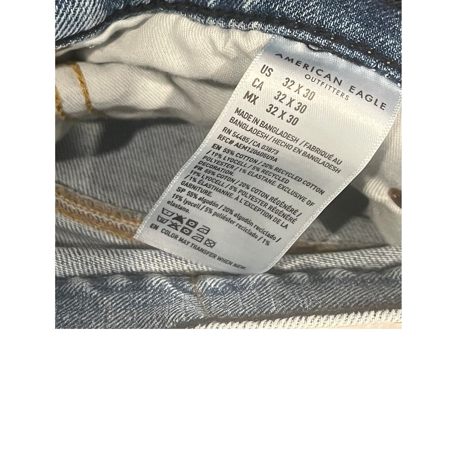 American Eagle Outfitters American Eagle Slim Straight Jeans Mens 32x30 Size US 32 / EU 48 - 5 Thumbnail