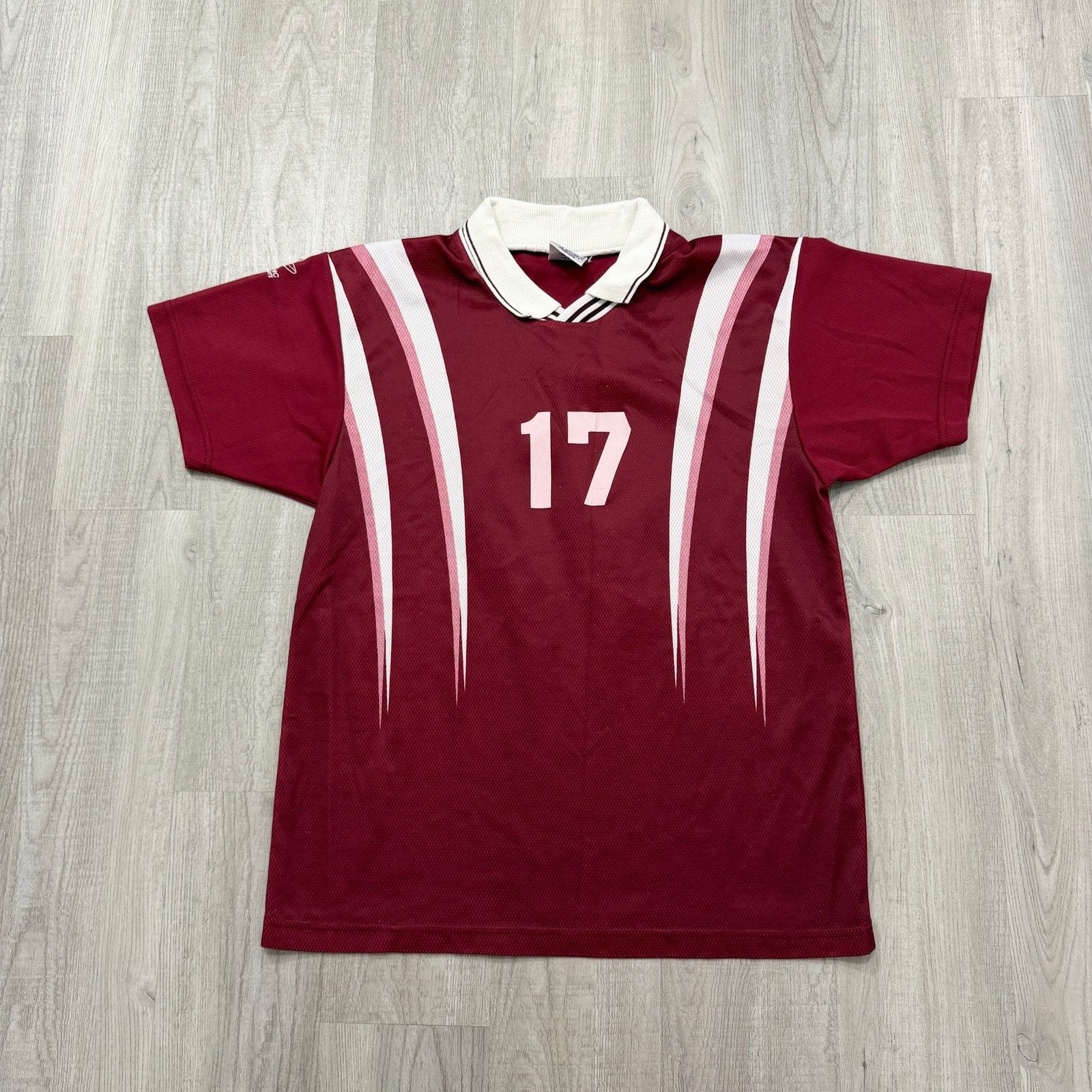 Vintage Vintage Dynamic Soccer Collared Jersey Medium Red White 90s Size US M / EU 48-50 / 2 - 1 Thumbnail