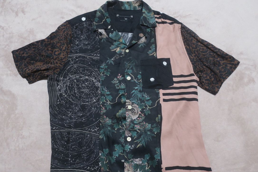 Allsaints Rlaxed Fit Repurpose Mixed Print Shirt Size US S / EU 44-46 / 1 - 2 Thumbnail