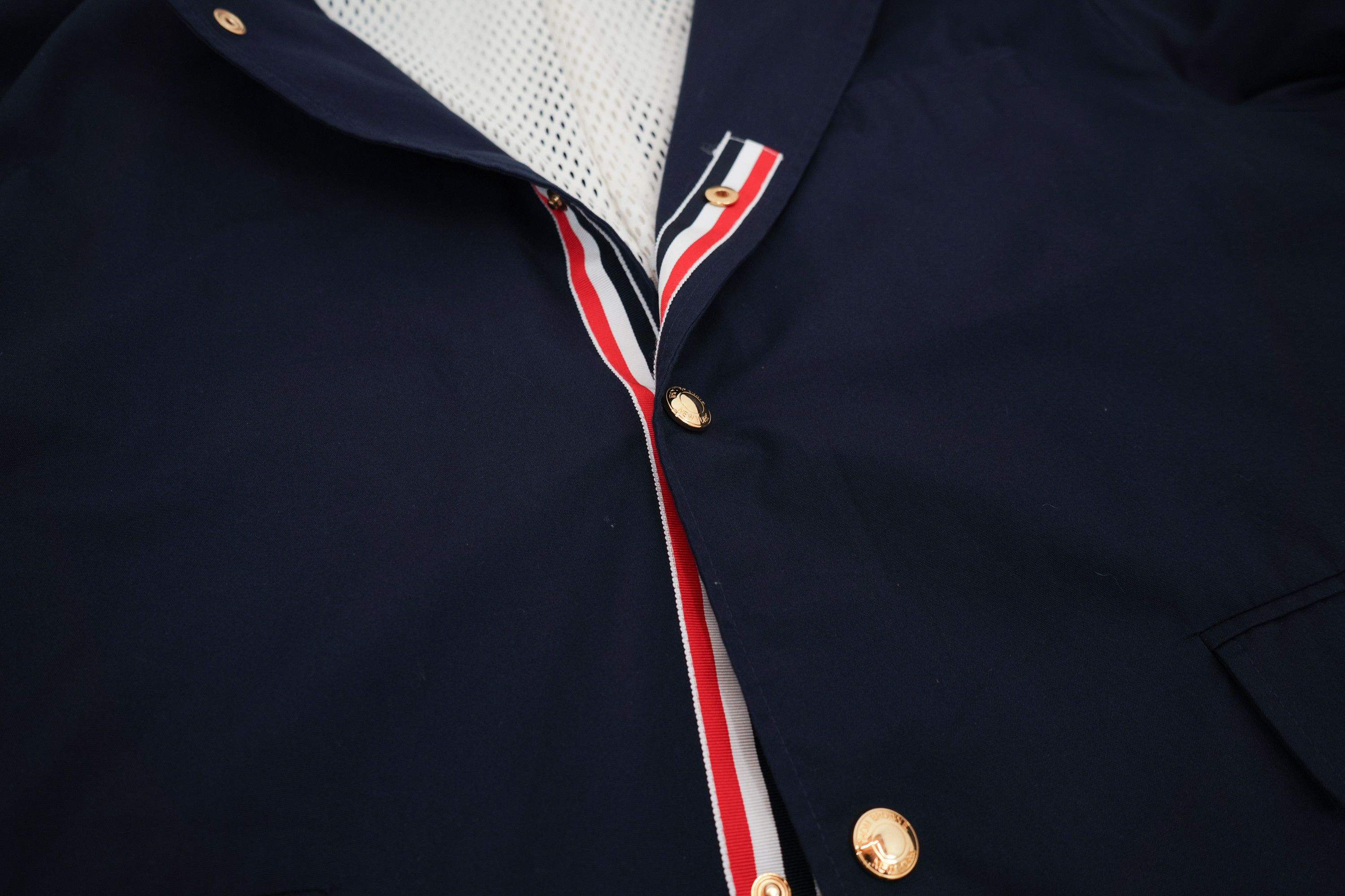 Thom Browne Thom Browne Navy Hooded Jacket Size US XL / EU 56 / 4 - 5 Thumbnail