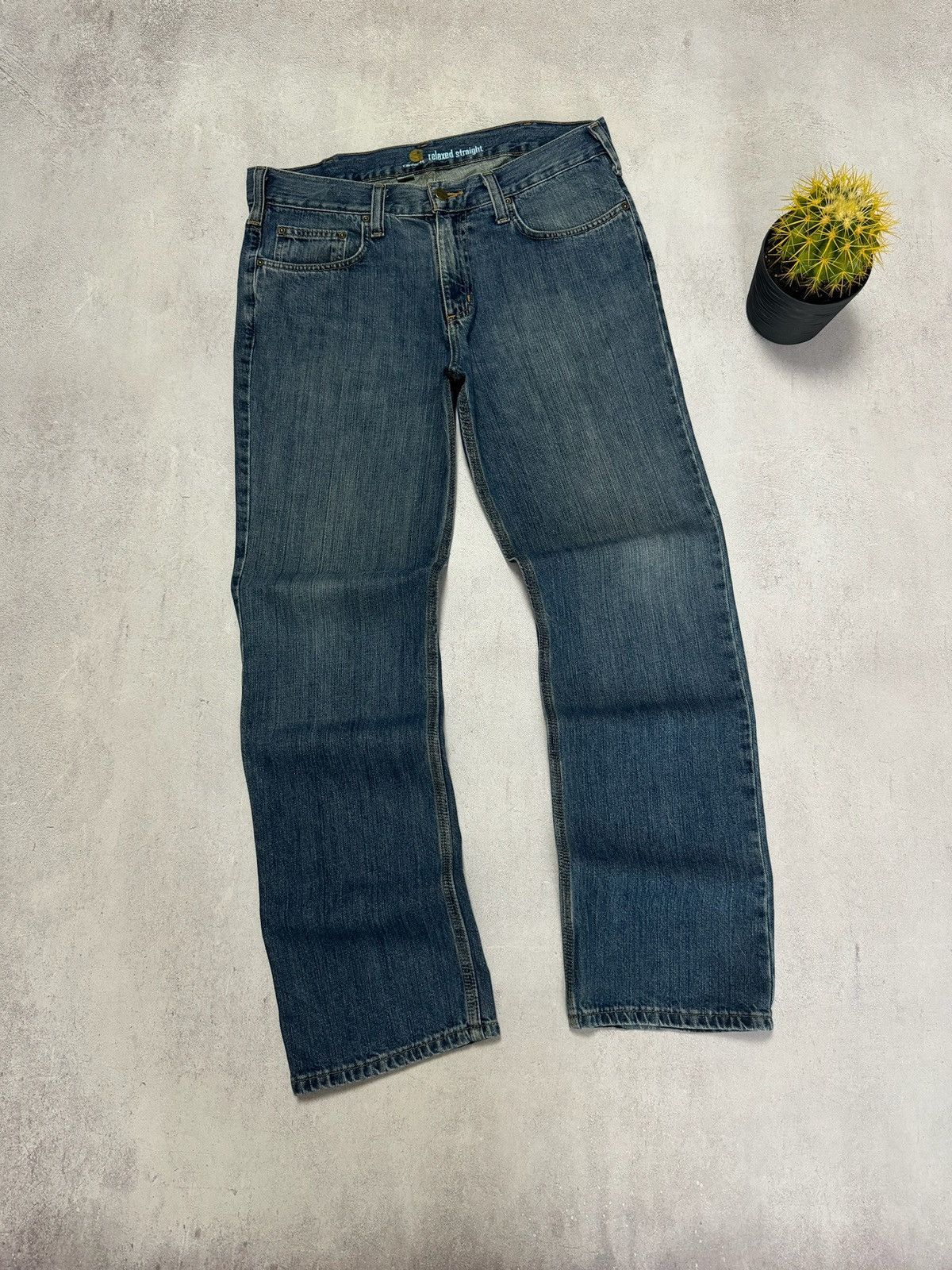 Carhartt × Vintage Vintage Carhartt Straight Jeans Denim Pants Y2K 90s Size US 32 / EU 48 - 5 Thumbnail