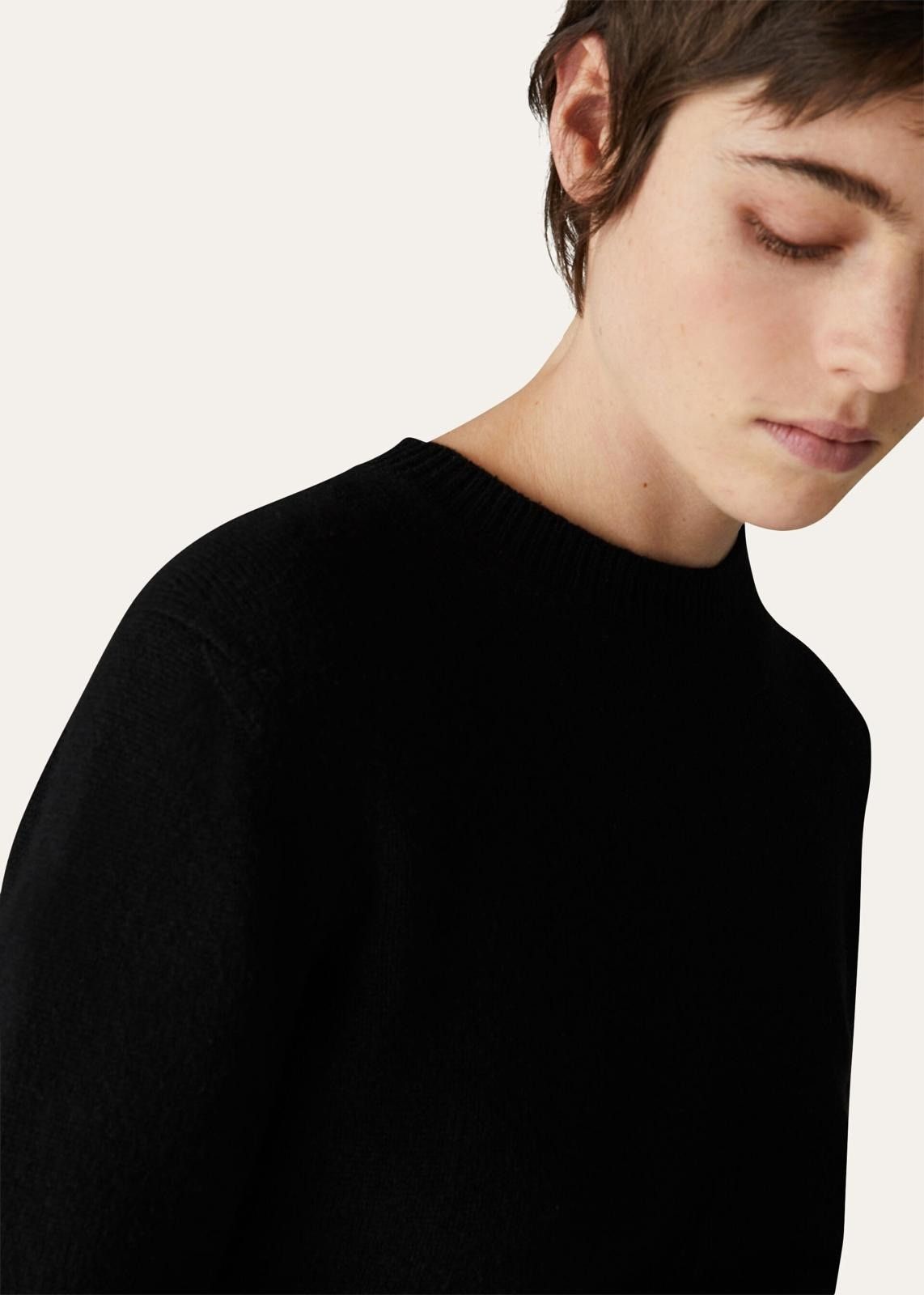 Loro Piana o1srvl11e0824 Queenstown Crewneck Sweater in Black Size L / US 10 / IT 46 - 5 Thumbnail