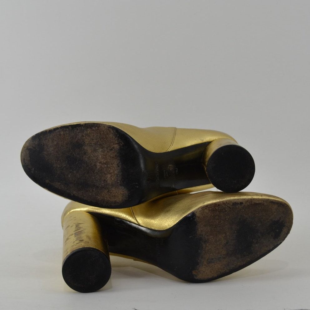 Other Marciano Pmeilana Womens Size 9 Gold Metallic Chelsea Boots Size US 9 / IT 39 - 7 Thumbnail