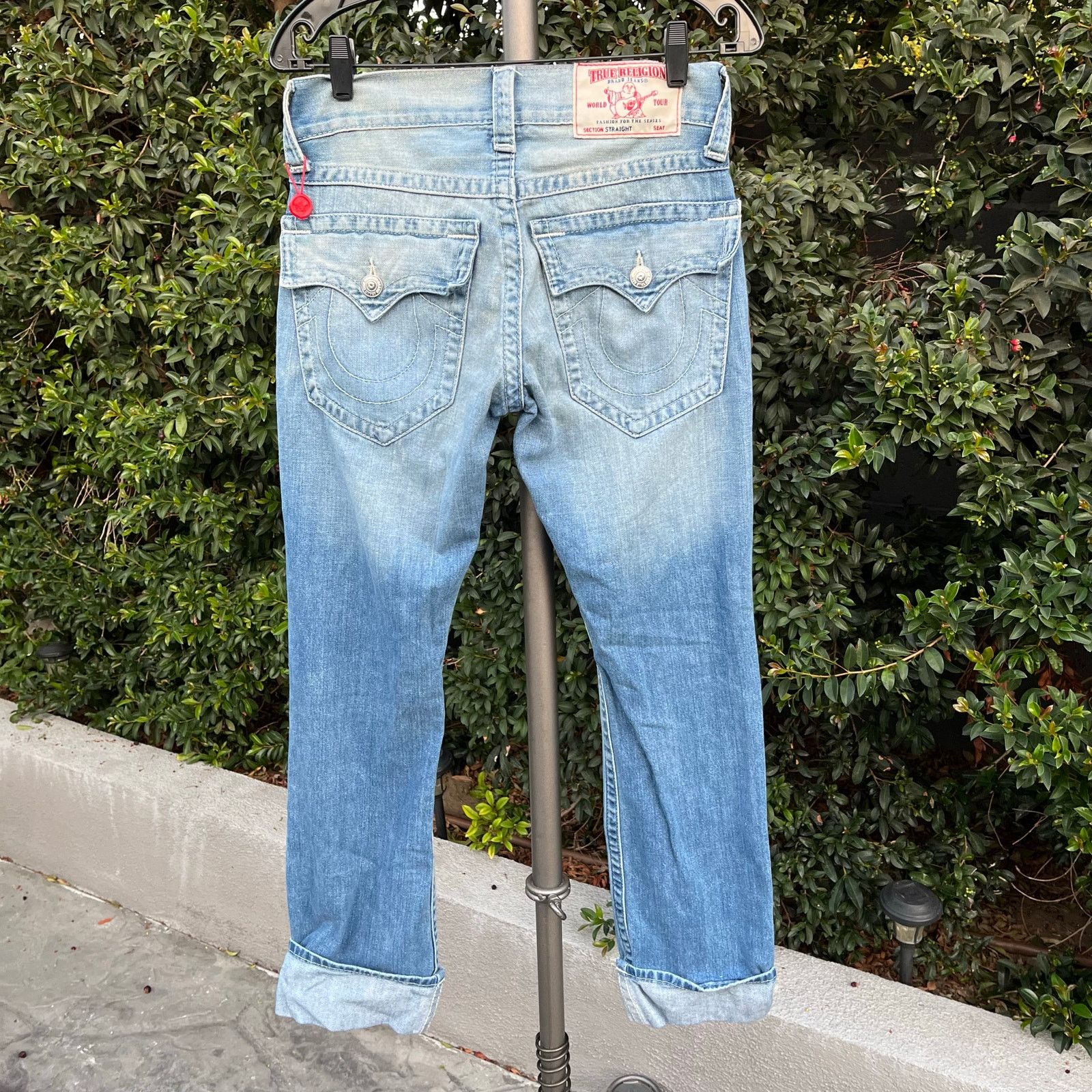True Religion True Religion Straight Flap Roll Blue Jeans Denim Womens 28 Size 28" / US 6 / IT 42 - 1 Thumbnail