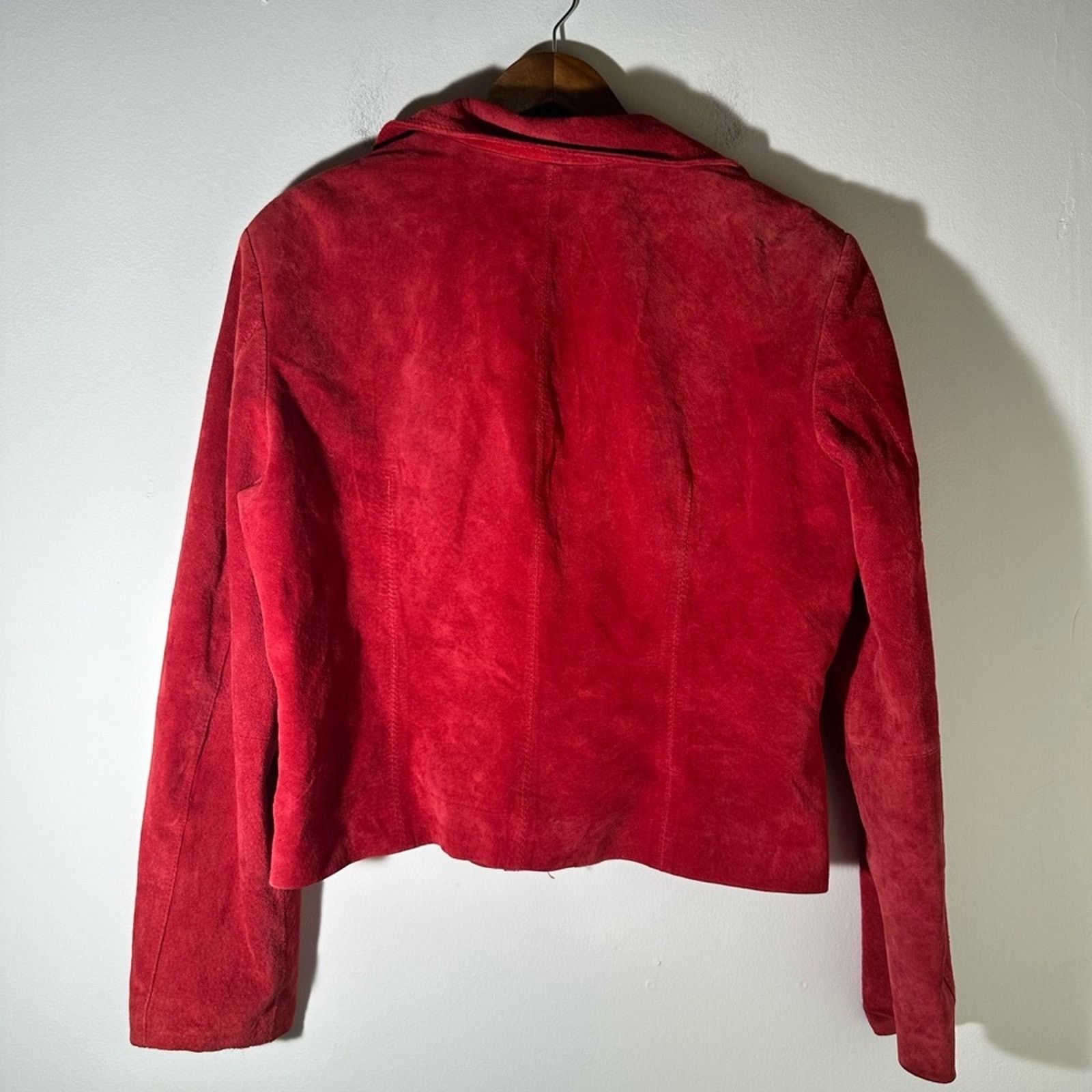 Vintage Vintage Revue Red Footloose Leather Jacket Size XL / US 12-14 / IT 48-50 - 4 Thumbnail