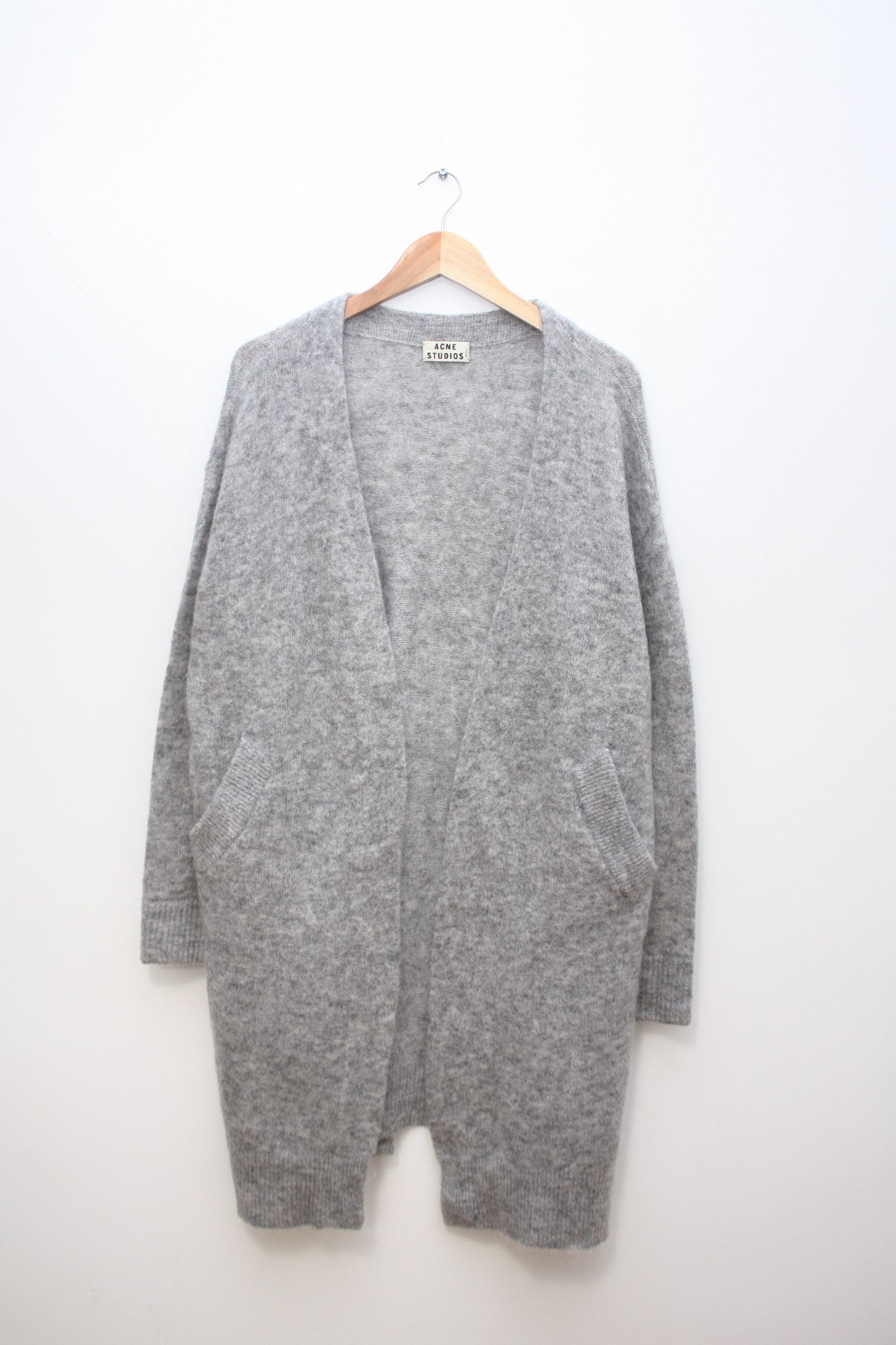 Acne Studios Acne Studios Raya Mohair PAW13 Grey Long Cardigan XS Size XS / US 0-2 / IT 36-38 - 3 Thumbnail