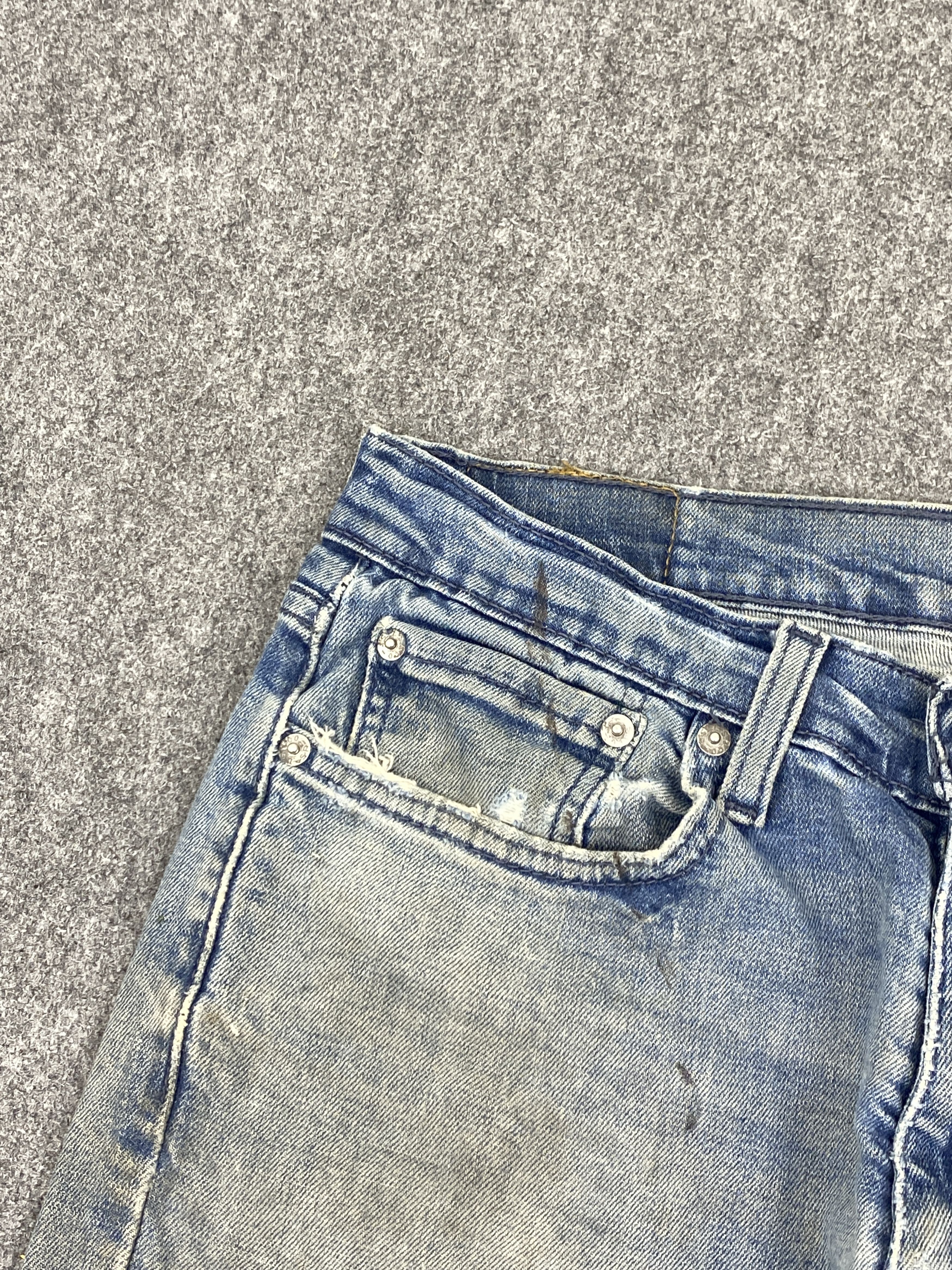 Levi's Distressed Vintage Levi's 514 Faded Blue Jeans DP2820 Size US 31 - 8 Thumbnail
