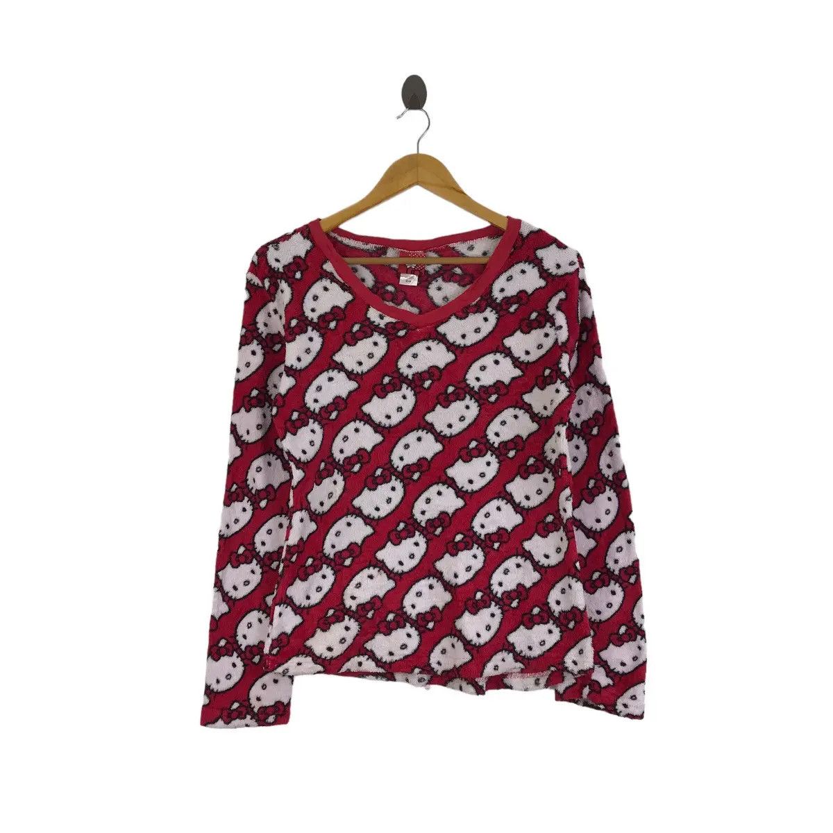 Vintage HELLO KITTY 2012 Collection AOP Cartoon Anime Blouse Sweater Size M / US 6-8 / IT 42-44 - 1 Thumbnail