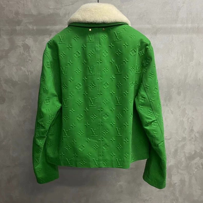 Louis Vuitton louis vuitton's new green lumber-covered logo jacket-2507 Size US L / EU 52-54 / 3 - 2 Thumbnail