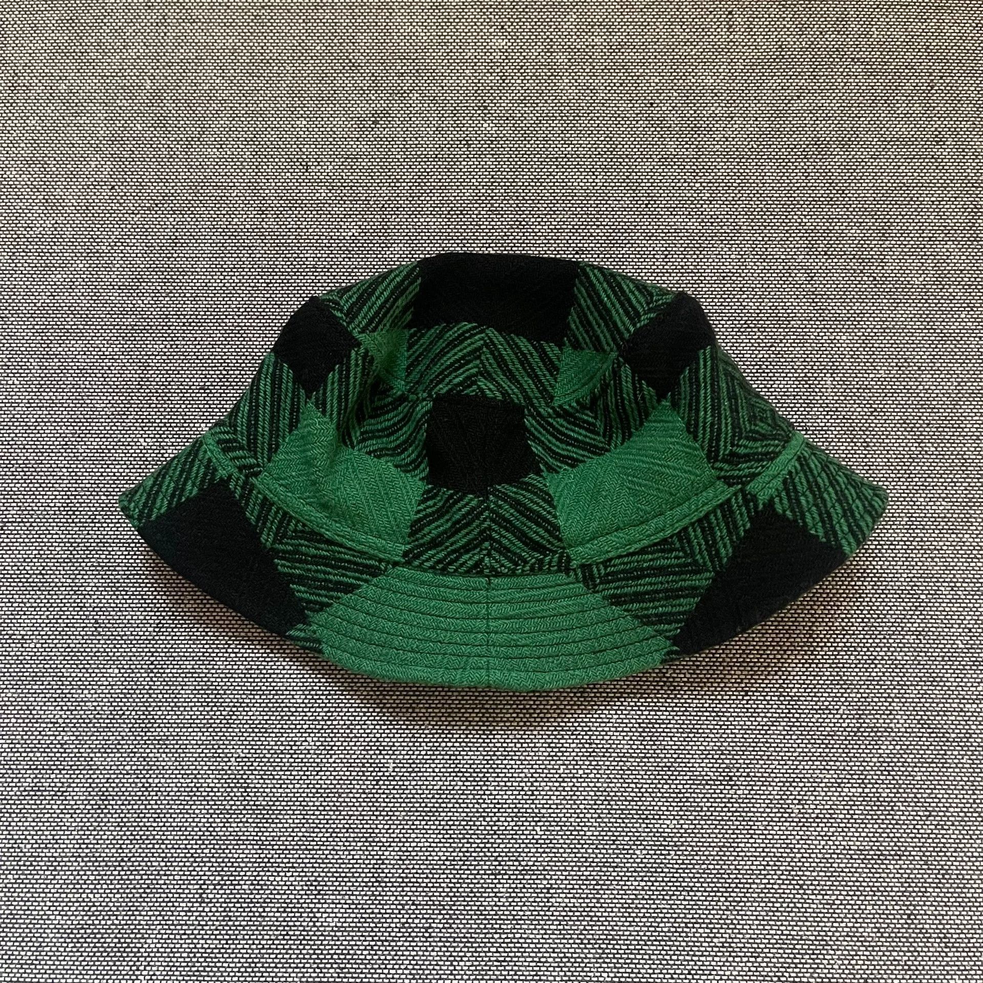 Tenderloin Tenderloin Green Plaid Wool Fisherman Hat Size ONE SIZE - 2 Thumbnail