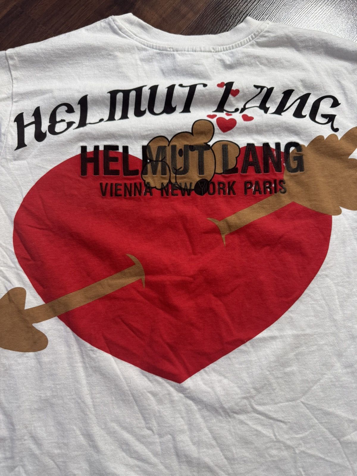 Helmut Lang Helmut Lang Heart Print Tee Size US XL / EU 56 / 4 - 4 Thumbnail