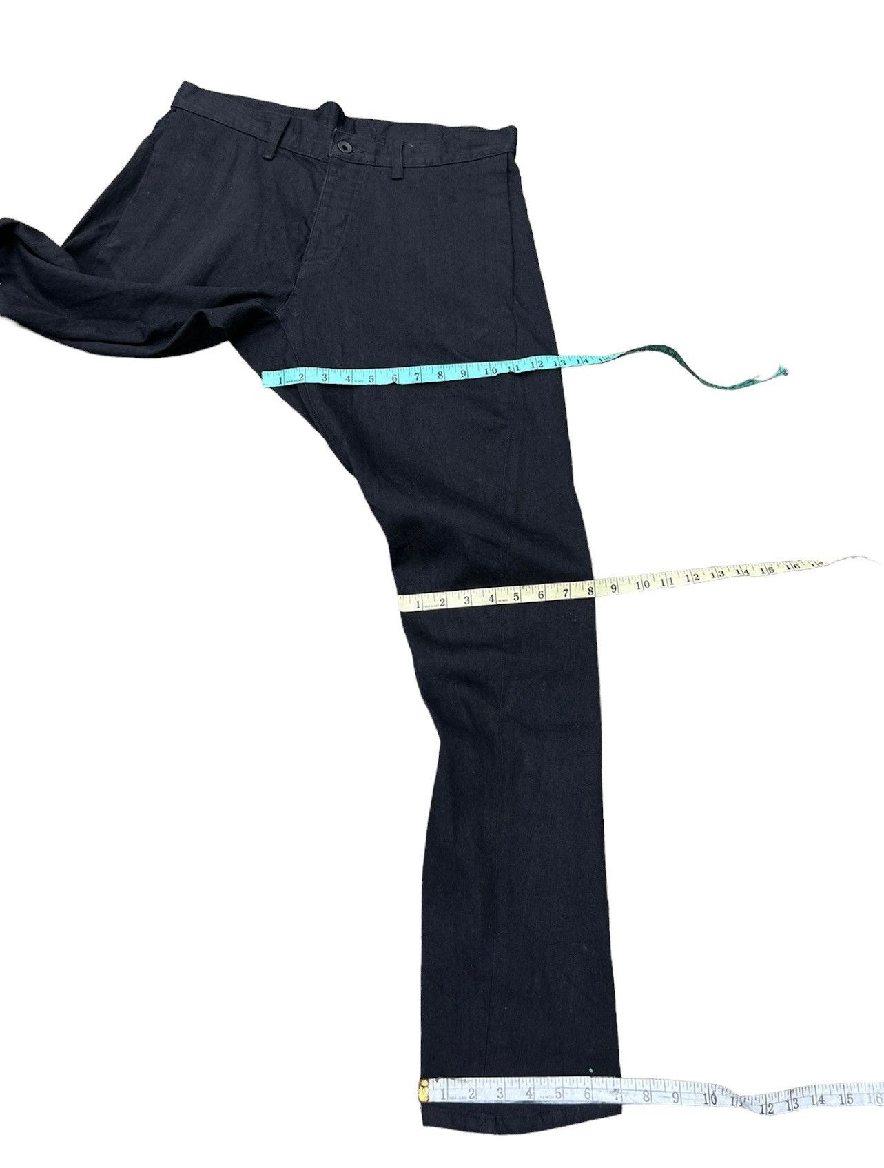 Shellac Shellac Japan Twisted Leg Dark Black Denim Pant Size US 34 / EU 50 - 4 Thumbnail