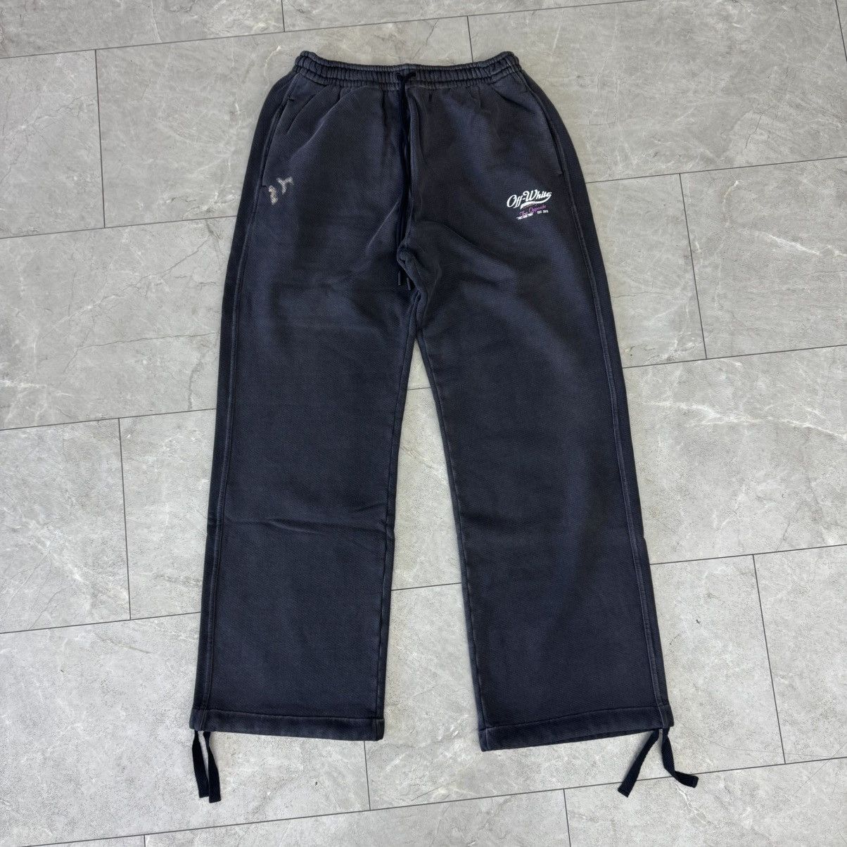 Off-White OFF-WHITE Wave Off Skate Sweatpants Black Size US 32 / EU 48 - 1 Thumbnail