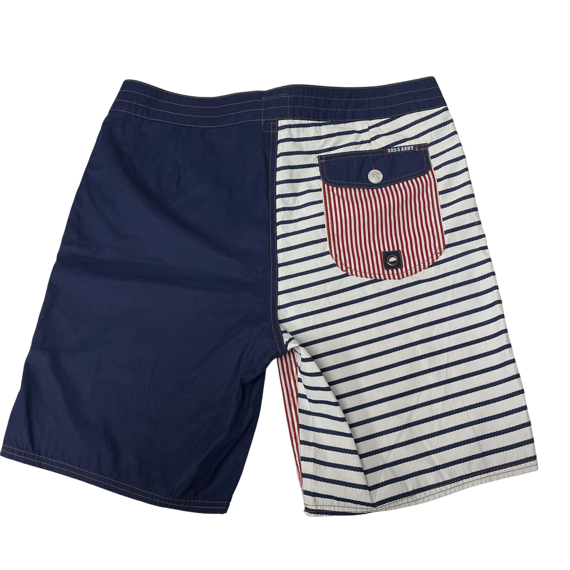 Third & Army 3rd & Army USA FLAG Nautical Surf Board Swim Trunks Size US 36 / EU 52 - 2 Thumbnail