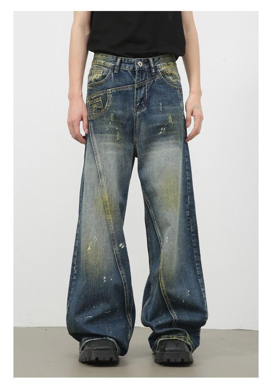 Japanese Brand Baggy Wide Leg Denim Jeans Size US 32 / EU 48 - 1 Thumbnail