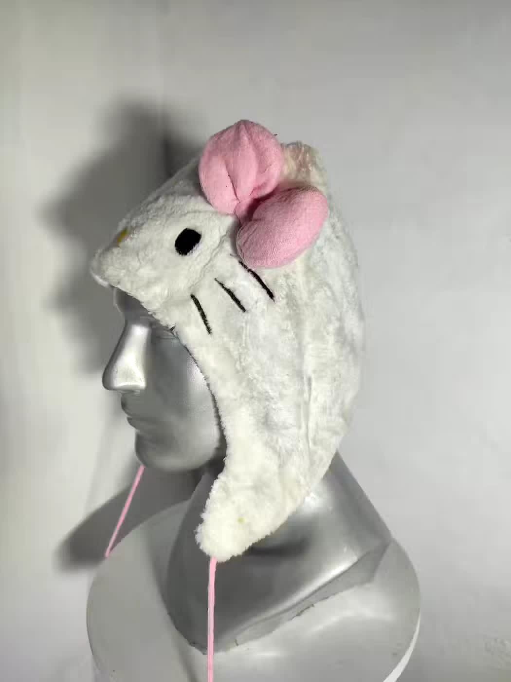 Cartoon Network Hello Kitty Horn Bunny Ear Beanie hats Size ONE SIZE - 3 Thumbnail