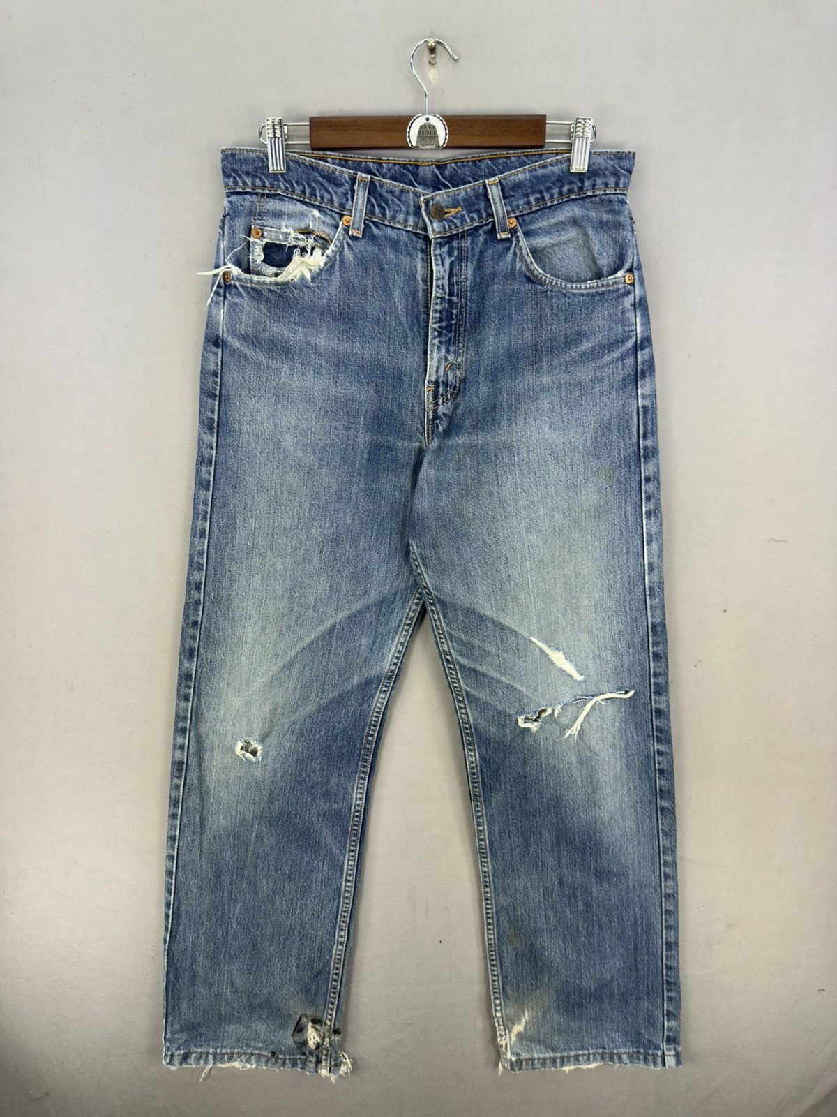 Levi's Vintage 90’s Levi’s 612 Orange Tab Distressed Jeans Size US 32 / EU 48 - 1 Thumbnail
