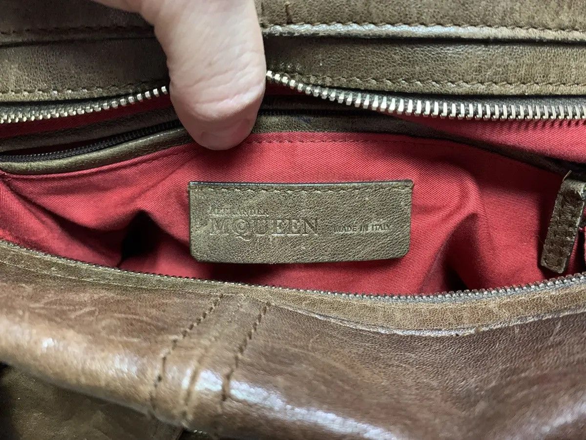 Alexander McQueen Alexander McQueen Vintage Leather Bag brown multi zip Size ONE SIZE - 9 Thumbnail