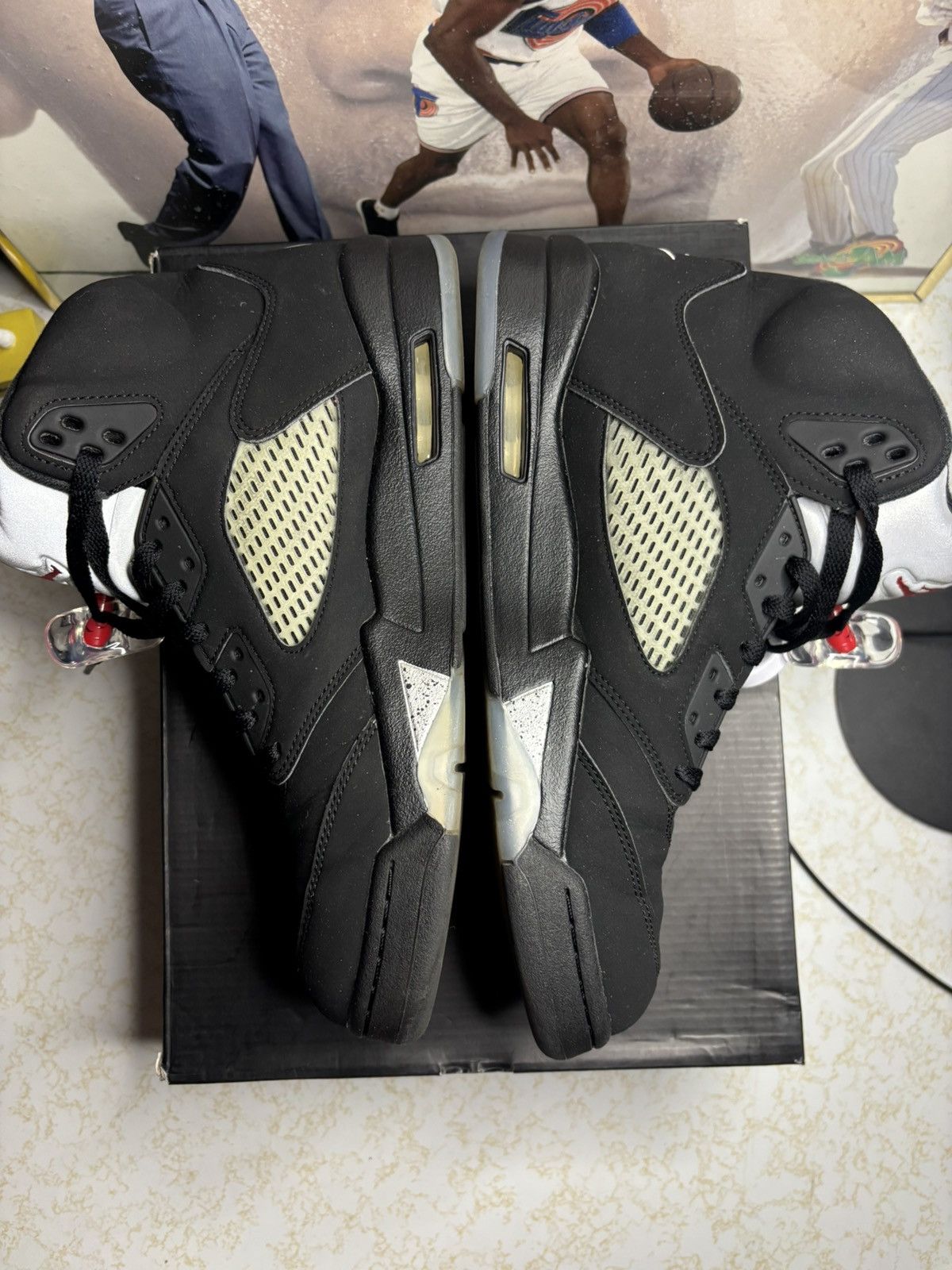 Jordan Brand Jordan Retro 5 “Black Metallic” Size US 11 / EU 44 - 3 Thumbnail