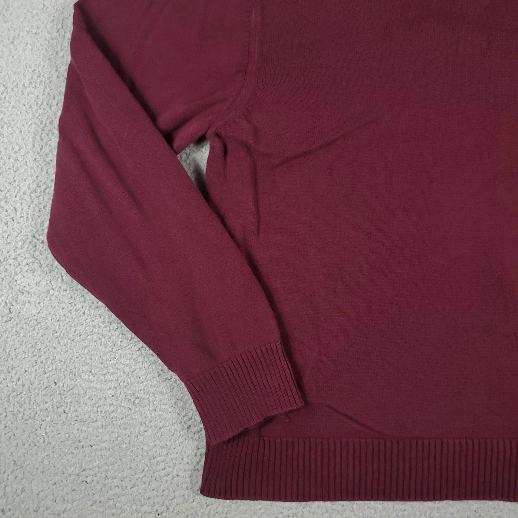 Tommy Hilfiger Tommy Hilfiger Mens Burgundy Casual Long Sleeve Pullover Sweater Shirt Extra Large XL Size US XL / EU 56 / 4 - 4 Thumbnail