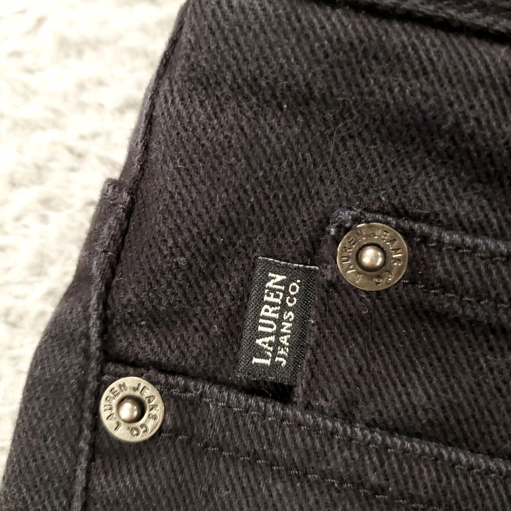 Ralph Lauren Ralph Lauren Black Jeans Womens Size 14 35x28 Denim Stretch 5-Pocket City Classic Straight Regular Womens Size 36" / US 14 / IT 50 - 6 Thumbnail