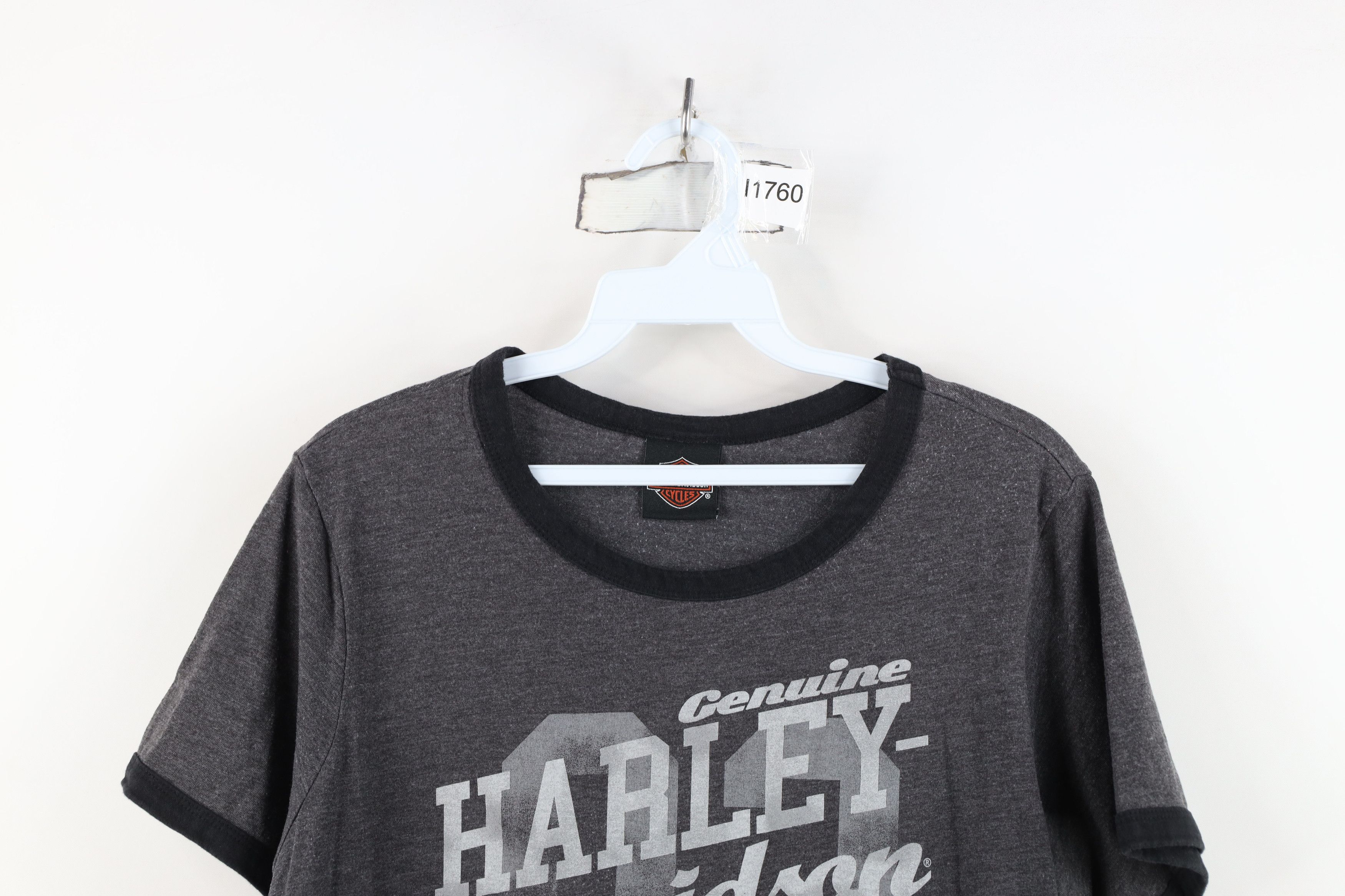 Harley Davidson Vintage Y2K Harley Davidson Jersey Knit Ringer T-Shirt Size L / US 10 / IT 46 - 2 Thumbnail