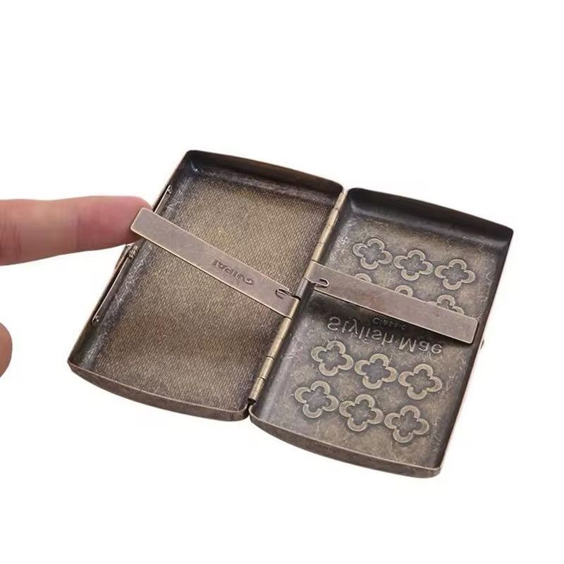 Other Portable Vintage Metal Brass Cigarette Case Size ONE SIZE - 2 Thumbnail