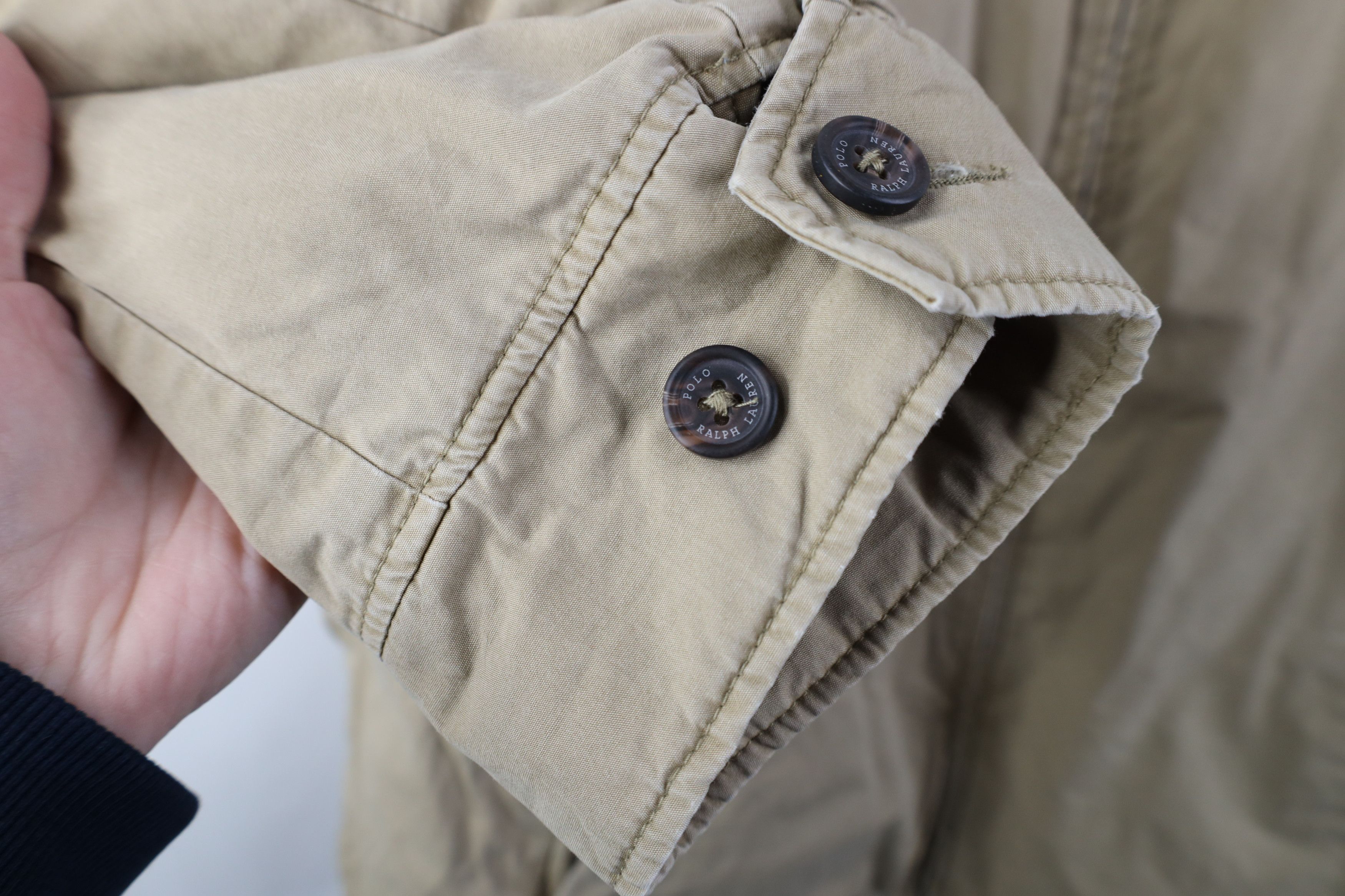 Ralph Lauren Vintage Ralph Lauren Lined Full Zip Bomber Jacket Beige Size US XXL / EU 58 / 5 - 8 Thumbnail