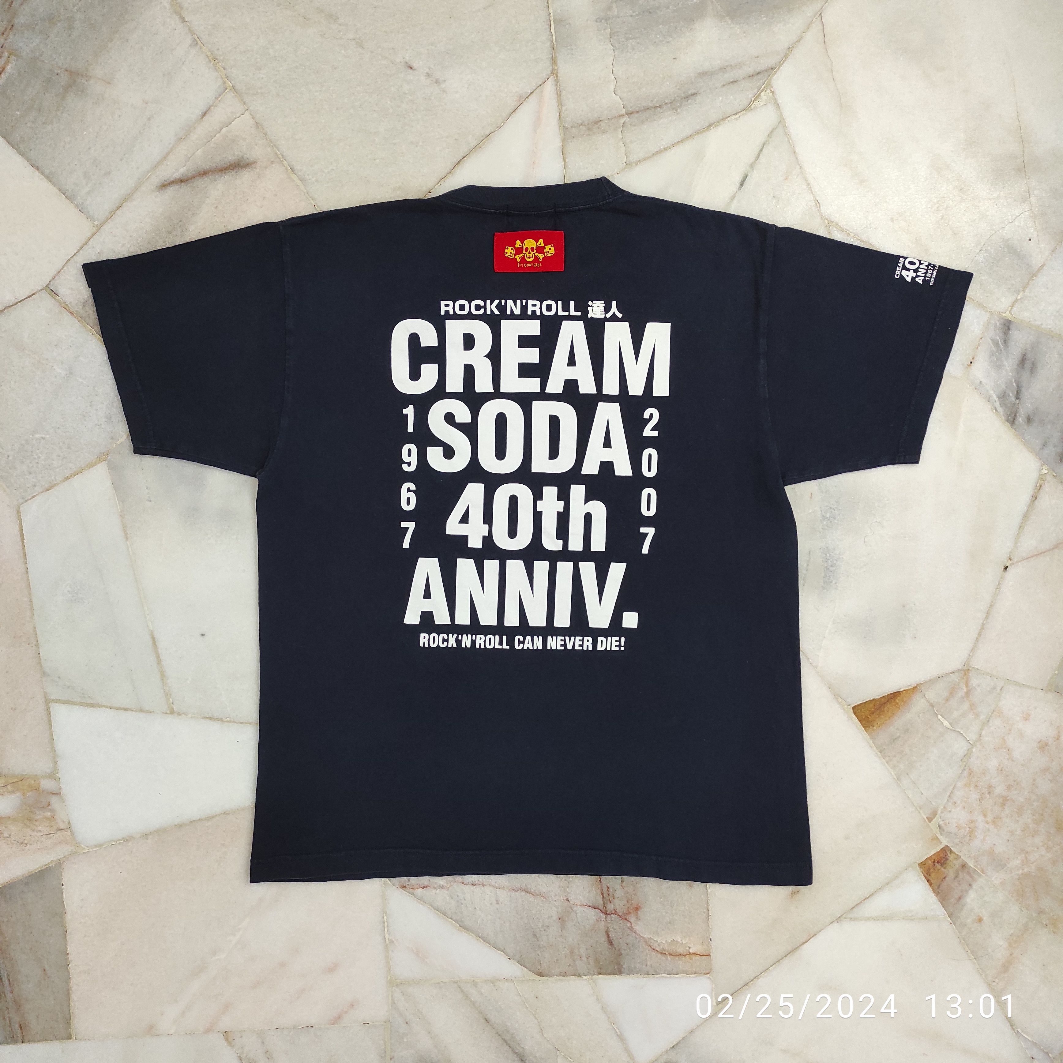 Japanese Brand Ss2007 CREAM SODA ANNIVERSARY TEE Size US L / EU 52-54 / 3 - 15 Thumbnail