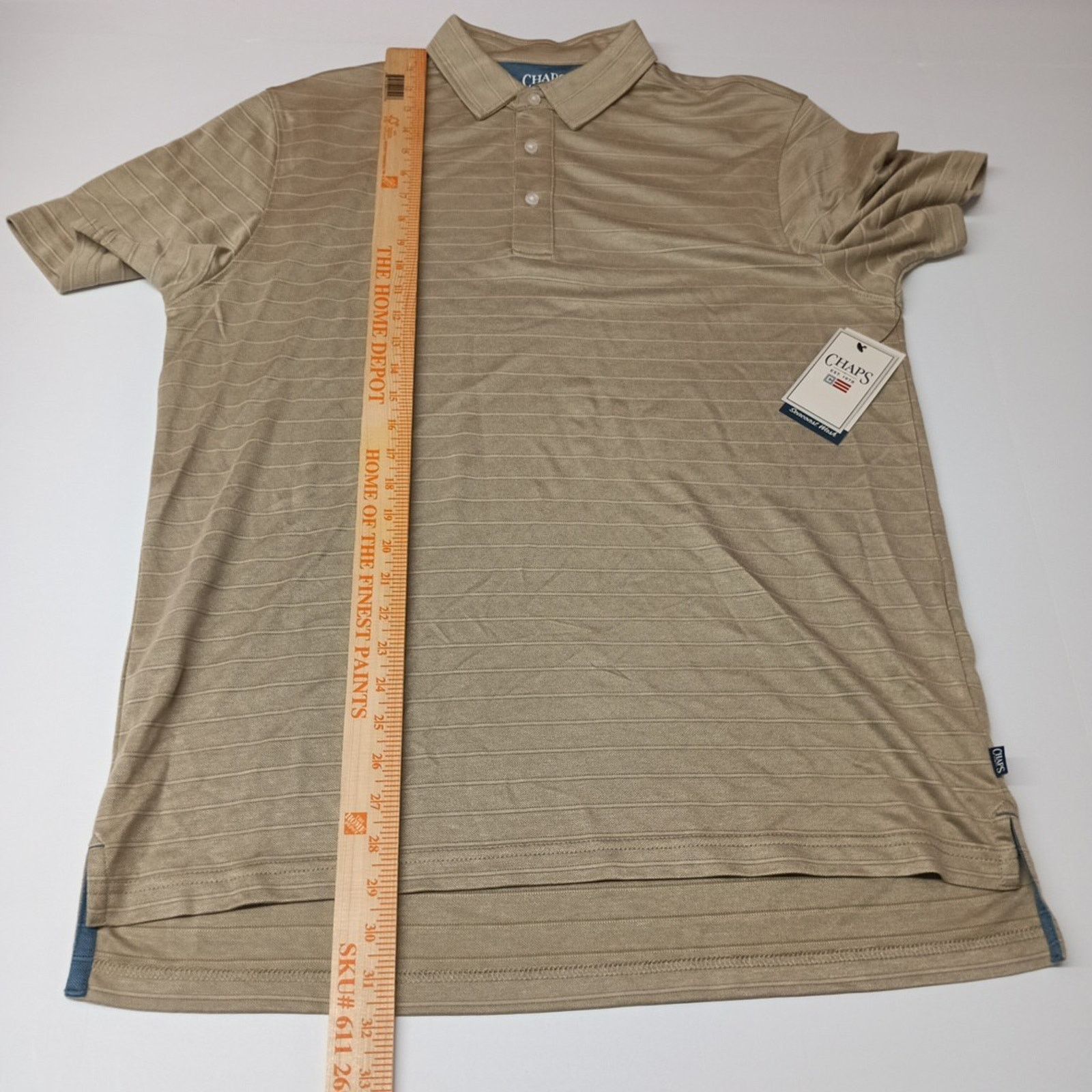 Chaps Chaps Milton Polo Shirt Men's L Desert Khaki Seacoast Wash Size US L / EU 52-54 / 3 - 5 Thumbnail