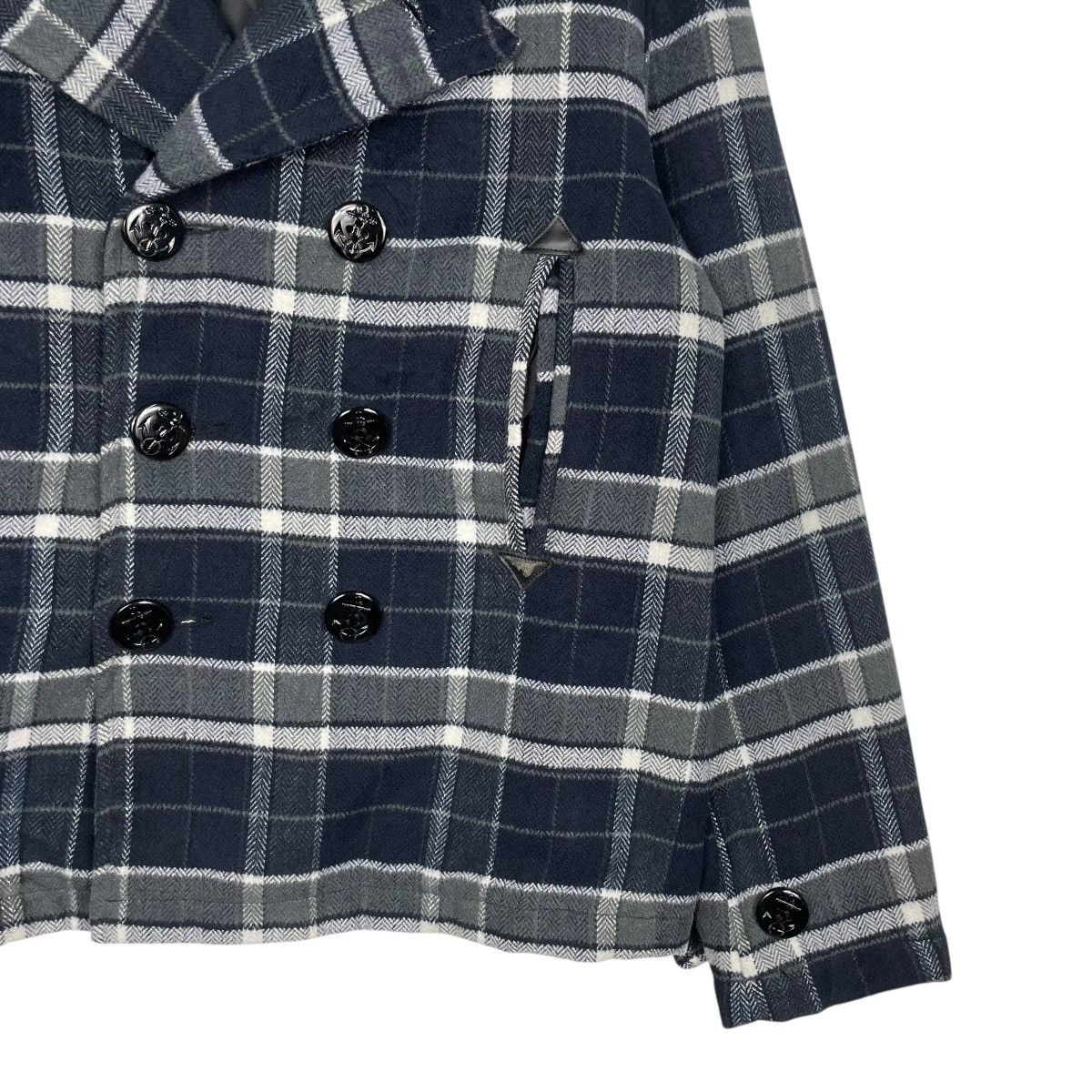 Japanese Brand Octopus Army Tartan Double Breasted Jacket Size US M / EU 48-50 / 2 - 4 Thumbnail
