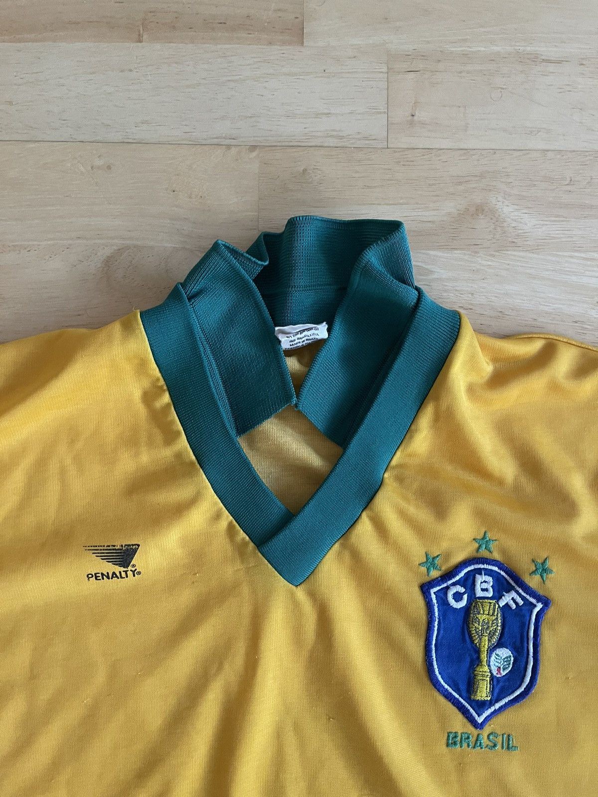 Penalty Incredibly Rare 1985 Brazil Home Football Shirt (M) Size US M / EU 48-50 / 2 - 11 Thumbnail