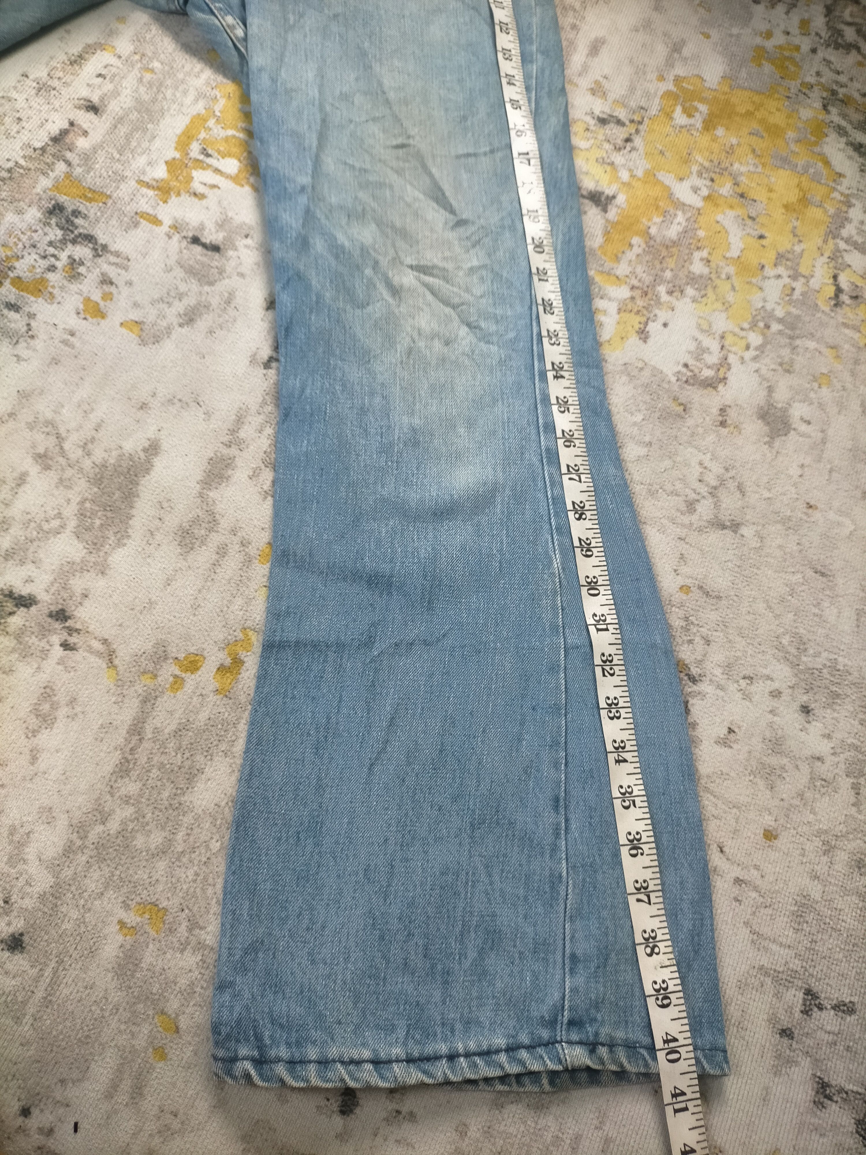 Levi's Rare Vintage 1960s Tuf Nut Flared Wash Jeans Size US 31 - 10 Thumbnail
